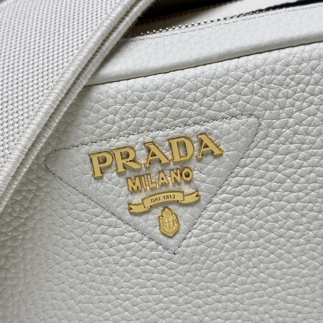 Pra*a Leather Shoulder Bag-1BH082-22*14*8CM