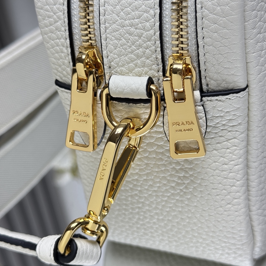 Pra*a Leather Shoulder Bag-1BH082-22*14*8CM