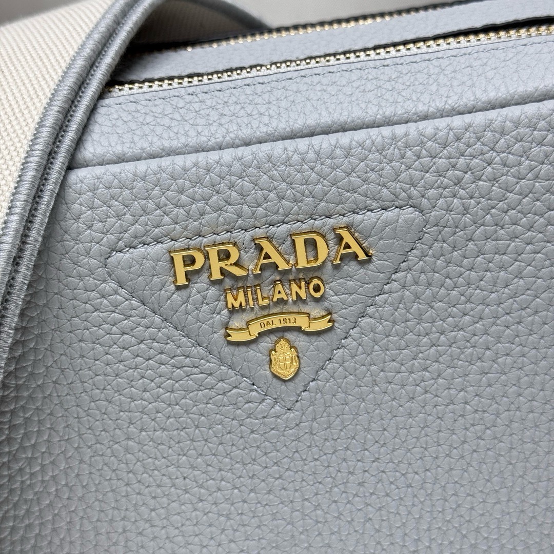 Pra*a Leather Shoulder Bag-1BH082-22*14*8CM