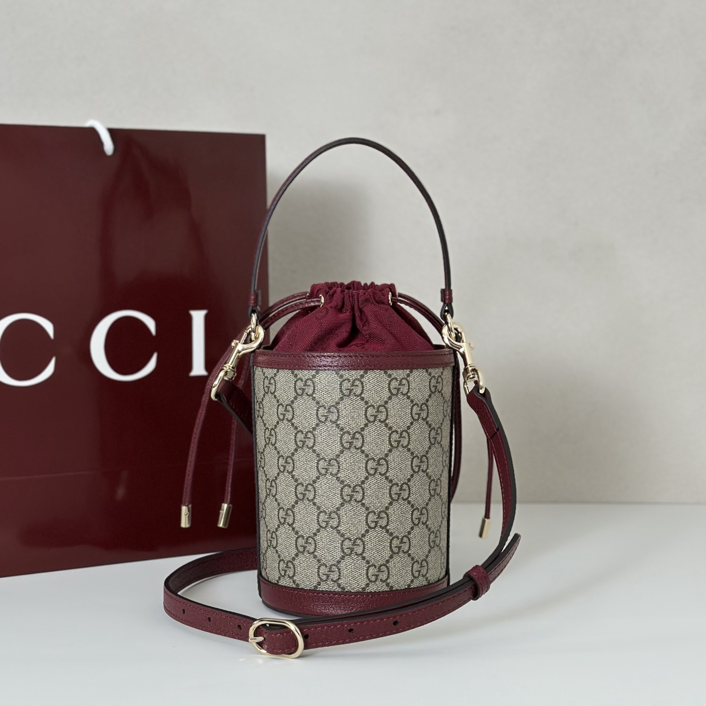 Gvc*1 Mini Ophidia Bucket Bag-11.5*23*8CM