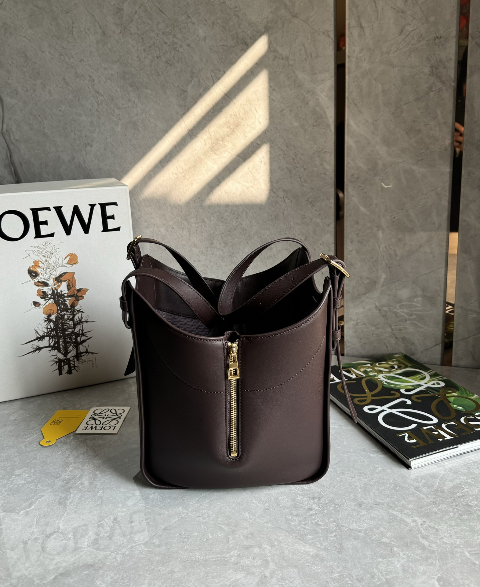 Lowee Hammock Flip Bag In Classic Calfskin-15*22.5*22CM