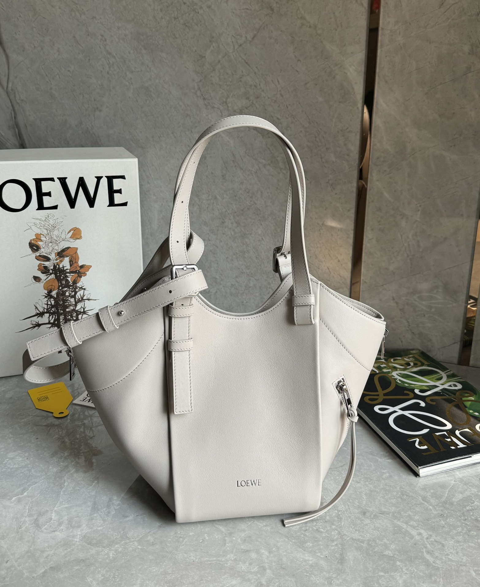 Lowee Hammock Flip Bag In Classic Calfskin-15*22.5*22CM