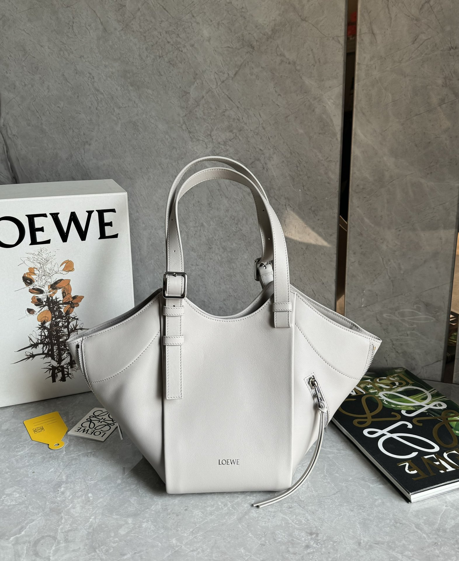 Lowee Hammock Flip Bag In Classic Calfskin-15*22.5*22CM