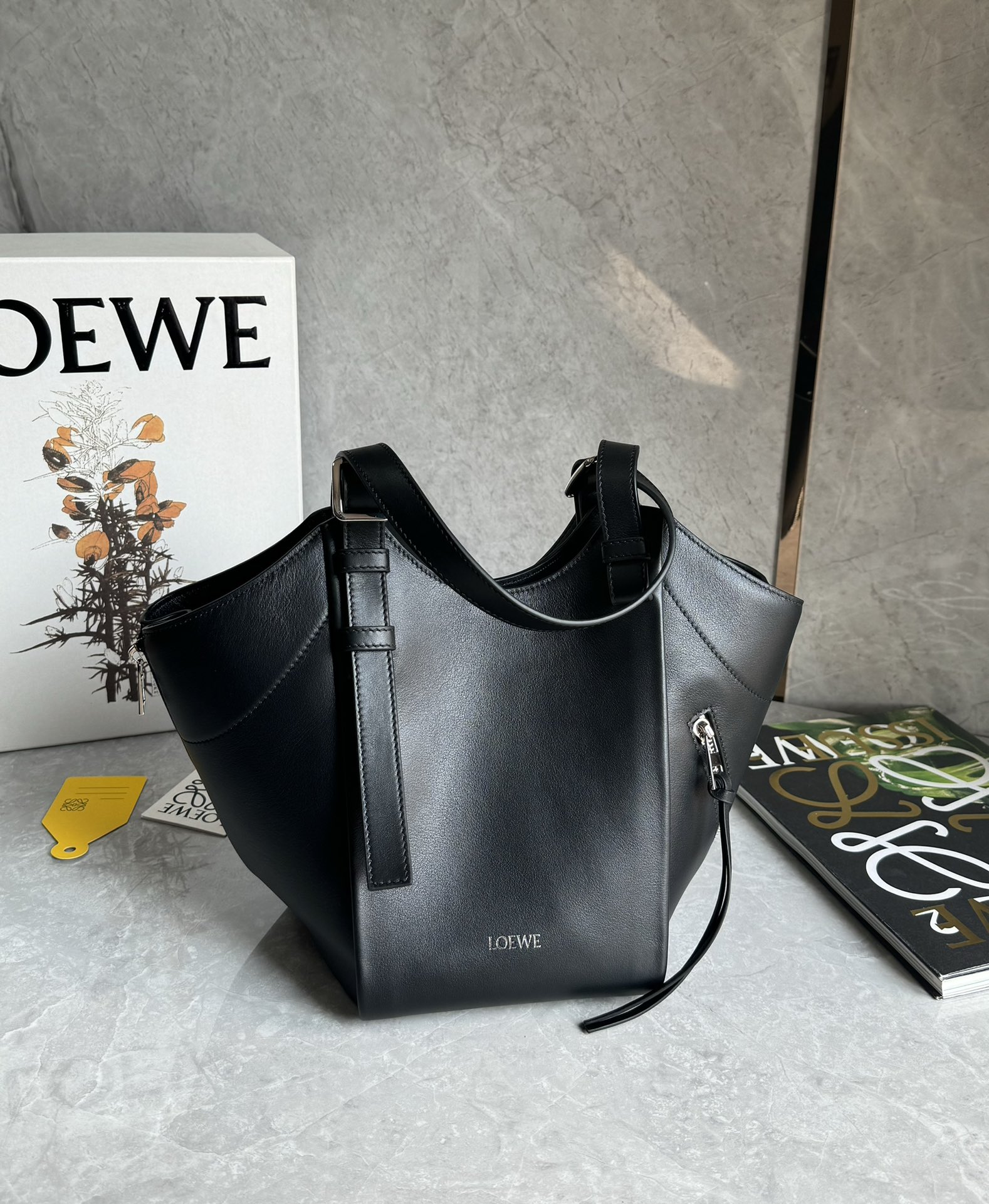 Lowee Hammock Flip Bag In Classic Calfskin-15*22.5*22CM