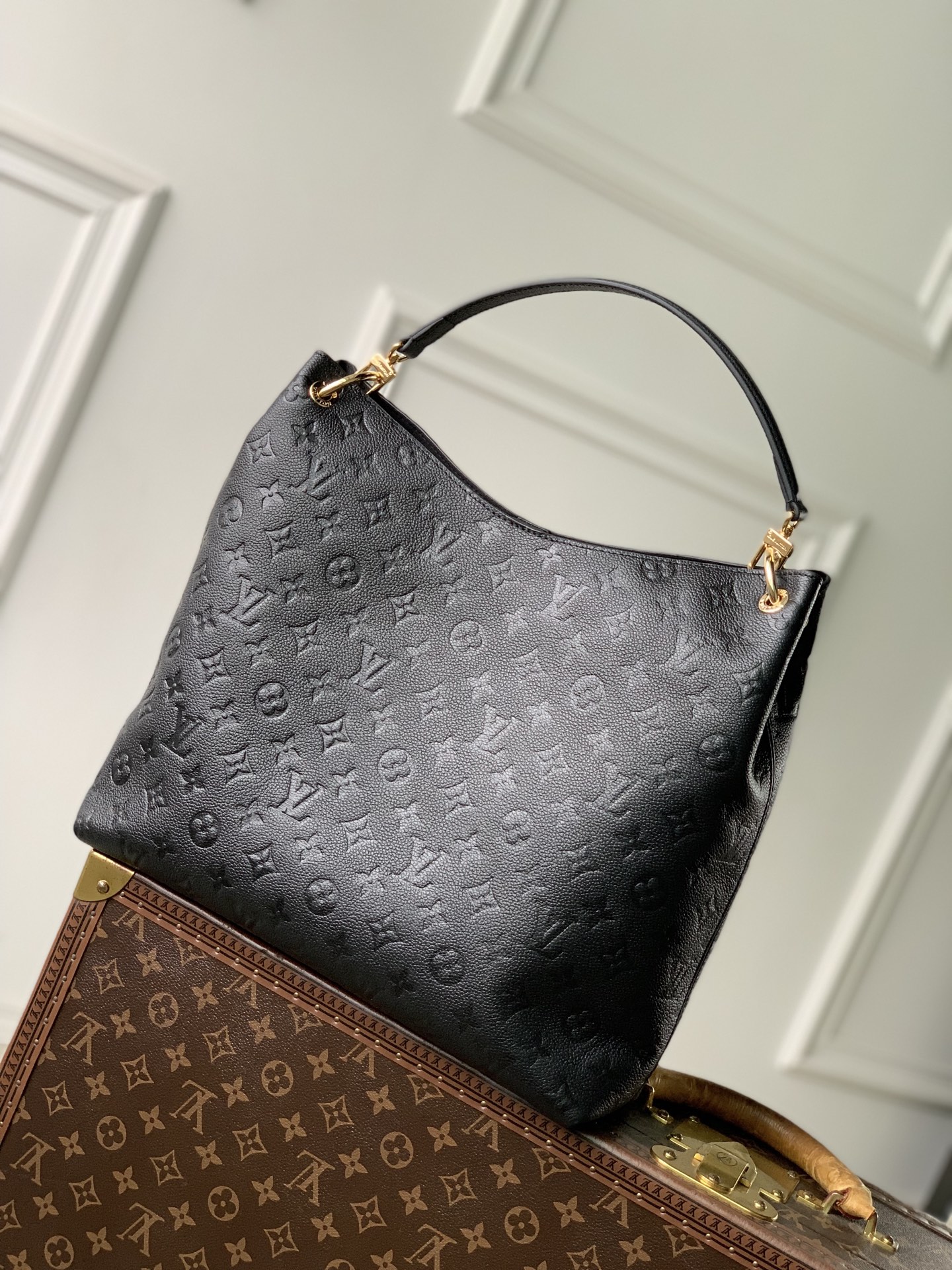 Lou*is Vvtt0n Hobo Métis Monogram Empreinte Leather-M27937-35 x 32.5 x 10CM