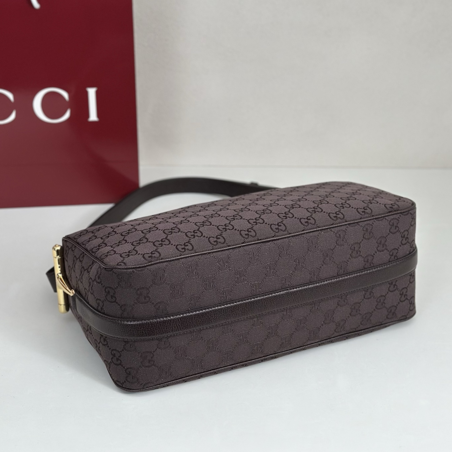 Gvc*1 Half Horsebit Medium Shoulder Bag-38*20*15CM