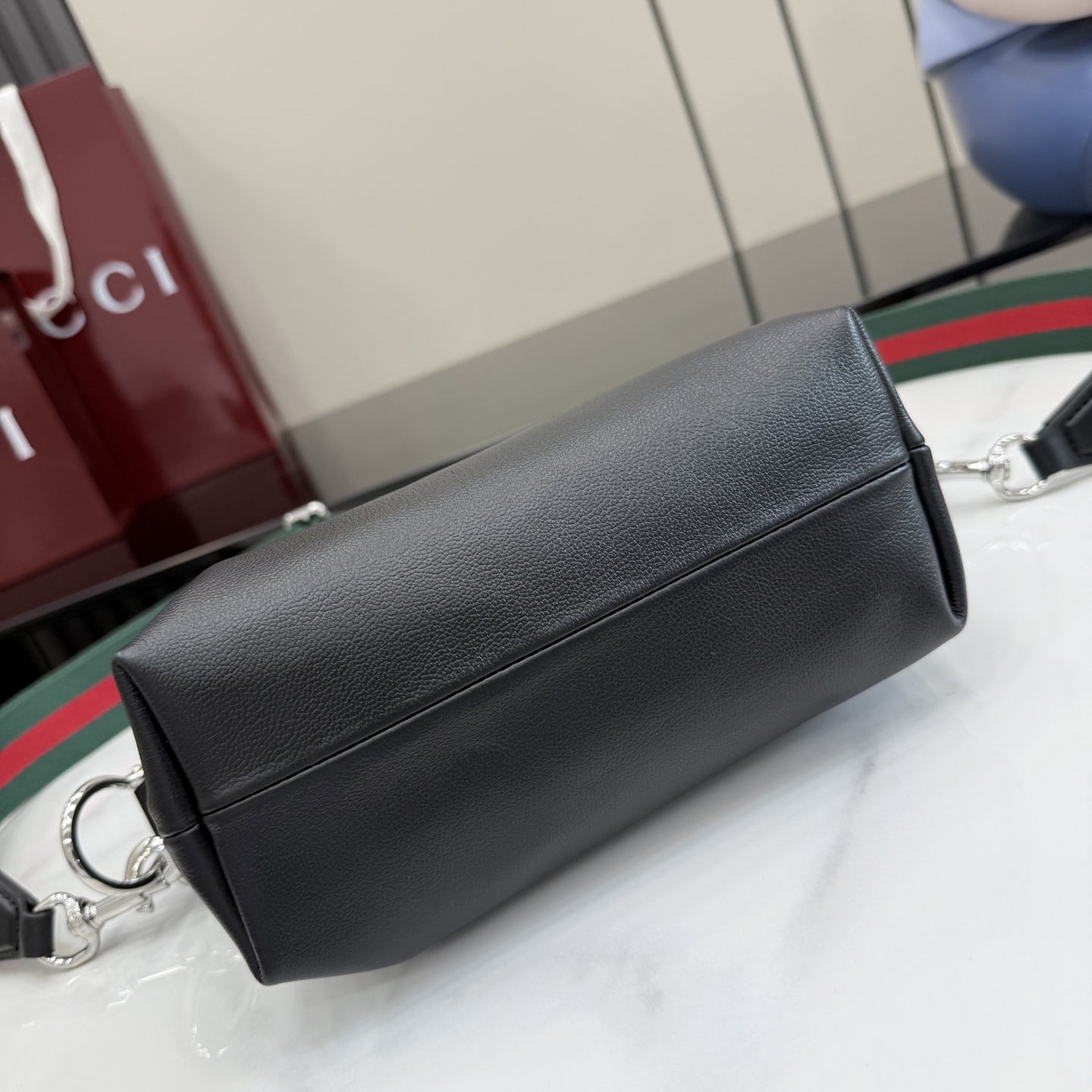 Guc*ci Brera Leather Shoulder Bag-25.5*14*8CM