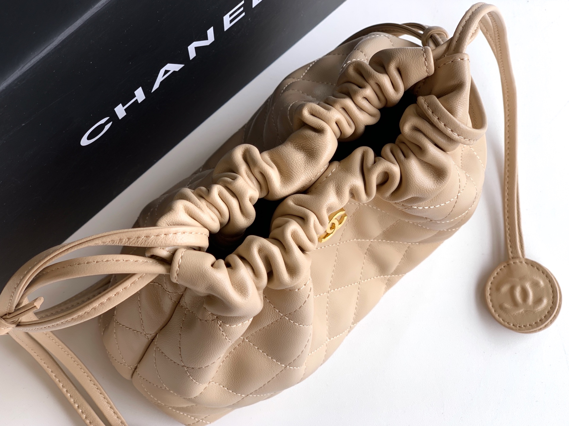 Ch@nel Spring Summer 2026 Hobo Bag-17x 22 x8CM