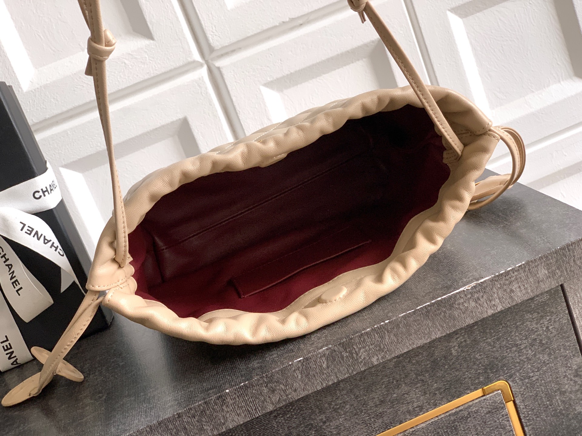 Ch@nel Spring Summer 2026 Hobo Bag-17x 22 x8CM