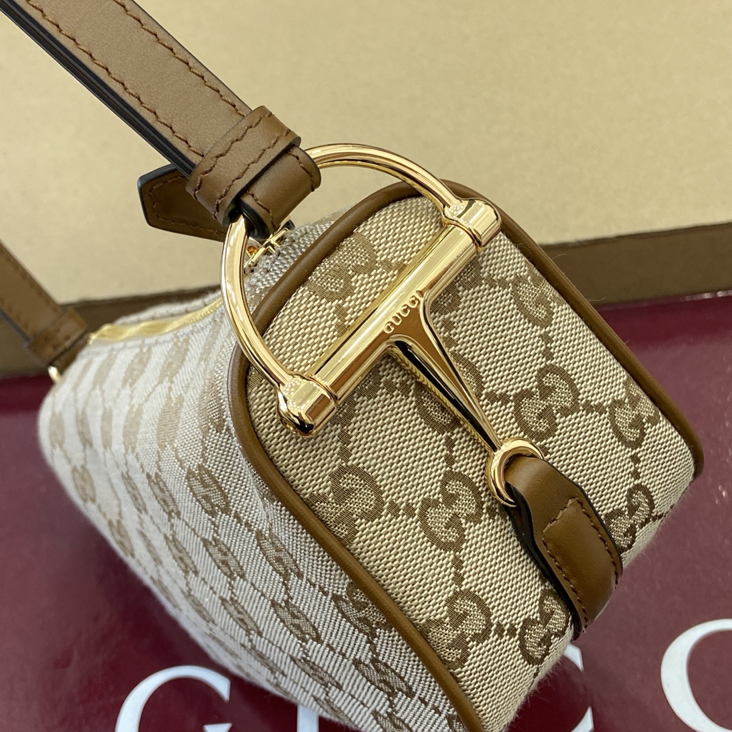 Gvc*1 Half Horsebit Mini Shoulder Bag-19*19.5*9CM