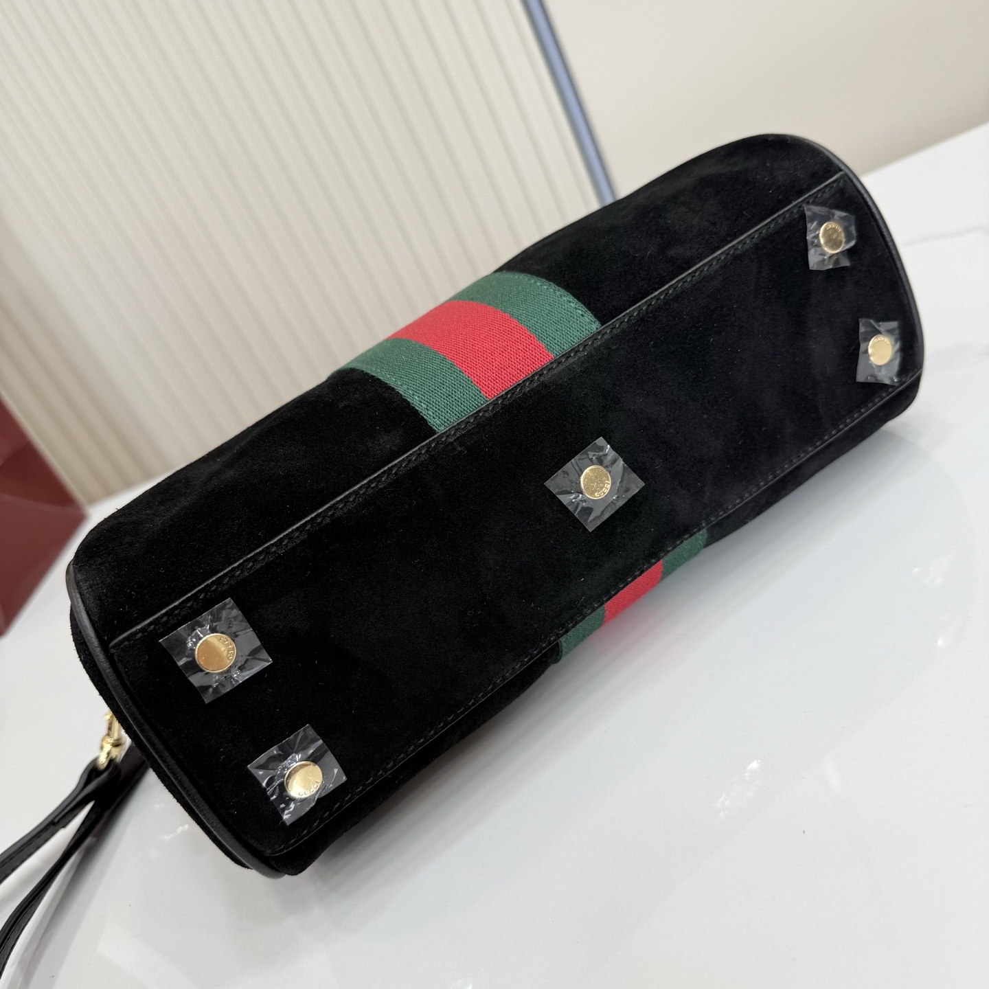 Gvc*1 Borsetto Medium Soston Bag In Black Suede-28*15*10CM