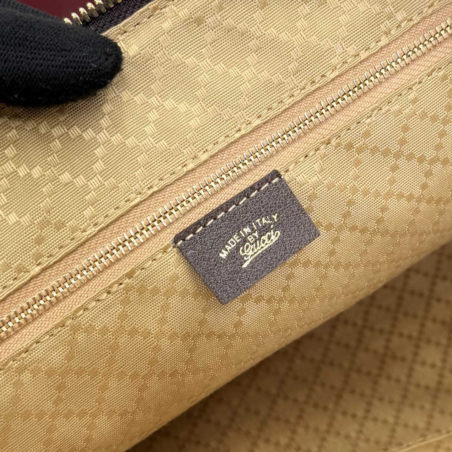 Gv*c* Borsetto Large Boston Bag In Sand And Brown GG canvas-38.5*22.5*13CM