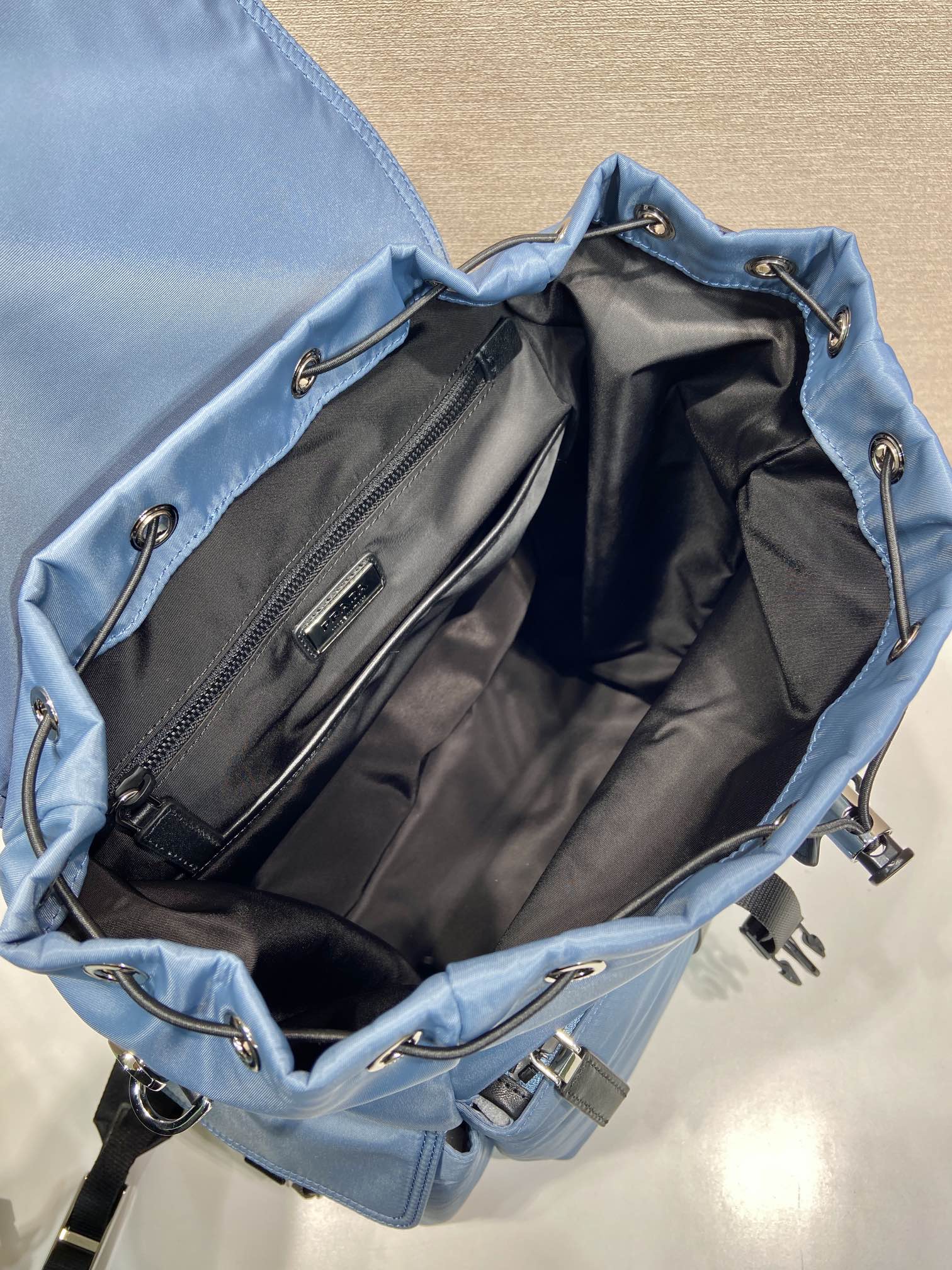 Pra*a Aviation/blau Pra*a Explore Rucksack Aus Re-nylon Backpack-2VZ118-39*37*20CM