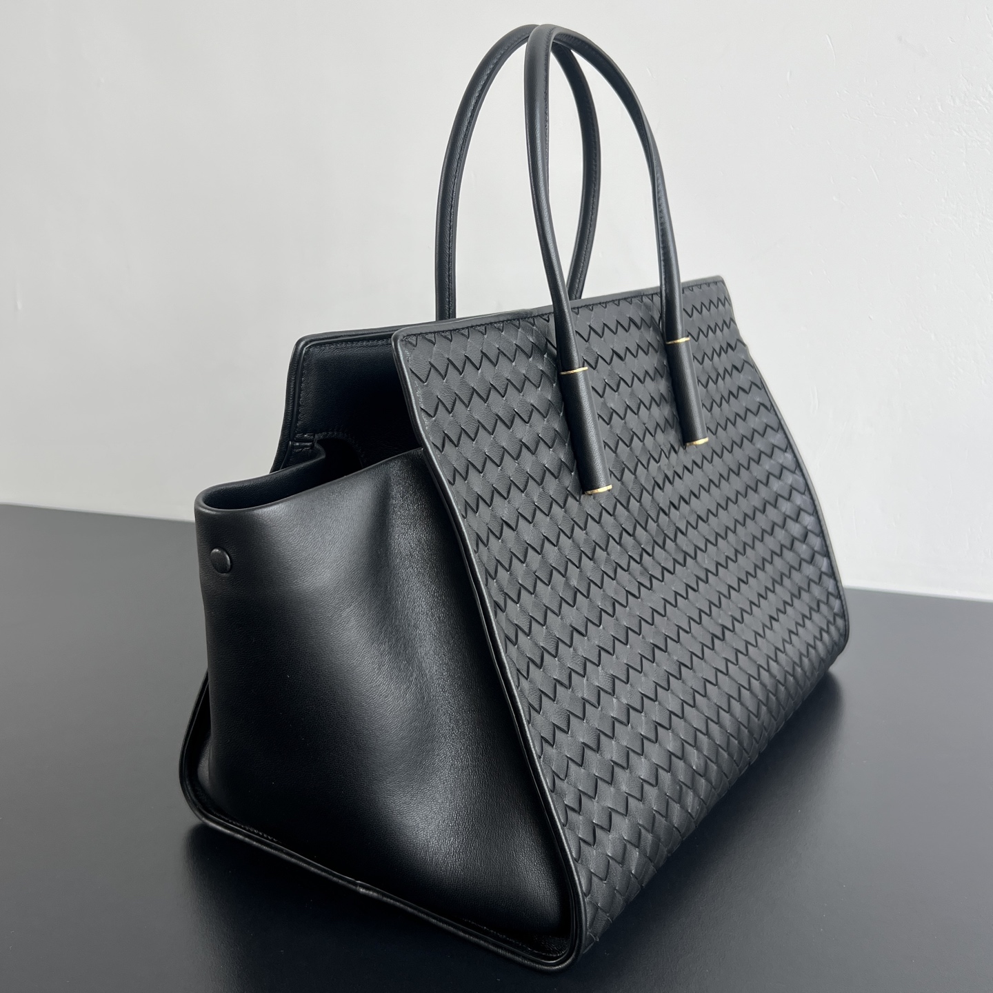 B0tt*ga Ven*ta Barbara Intrecciato Leather Tote-37x27x24CM