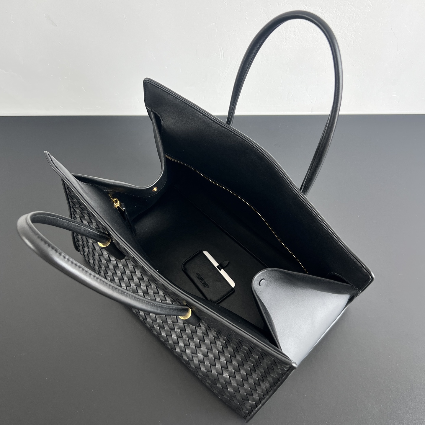 B0tt*ga Ven*ta Barbara Intrecciato Leather Tote-37x27x24CM