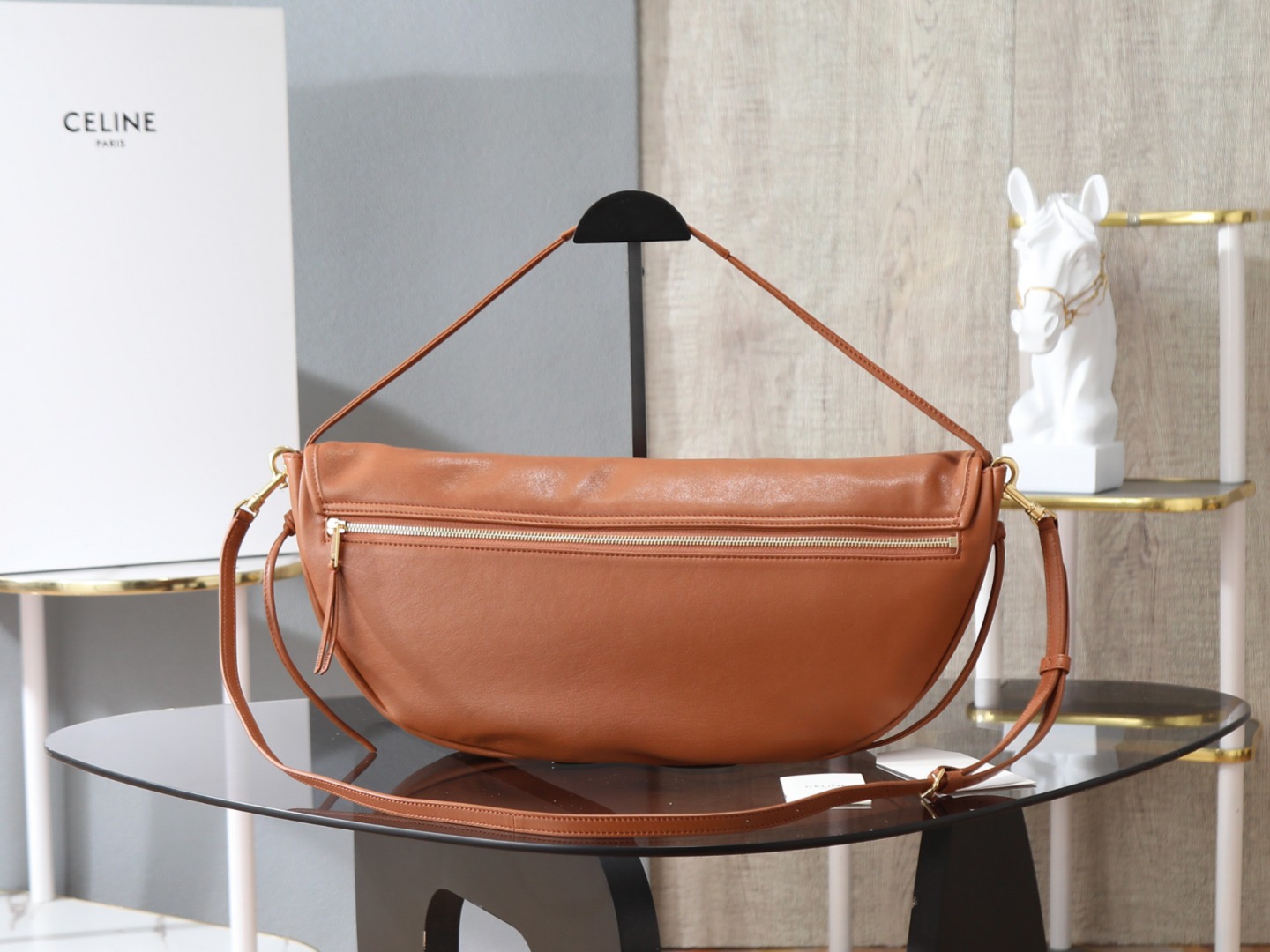 Cel*in Halfmoon Soft Triomphe Bag-46*19*10CM