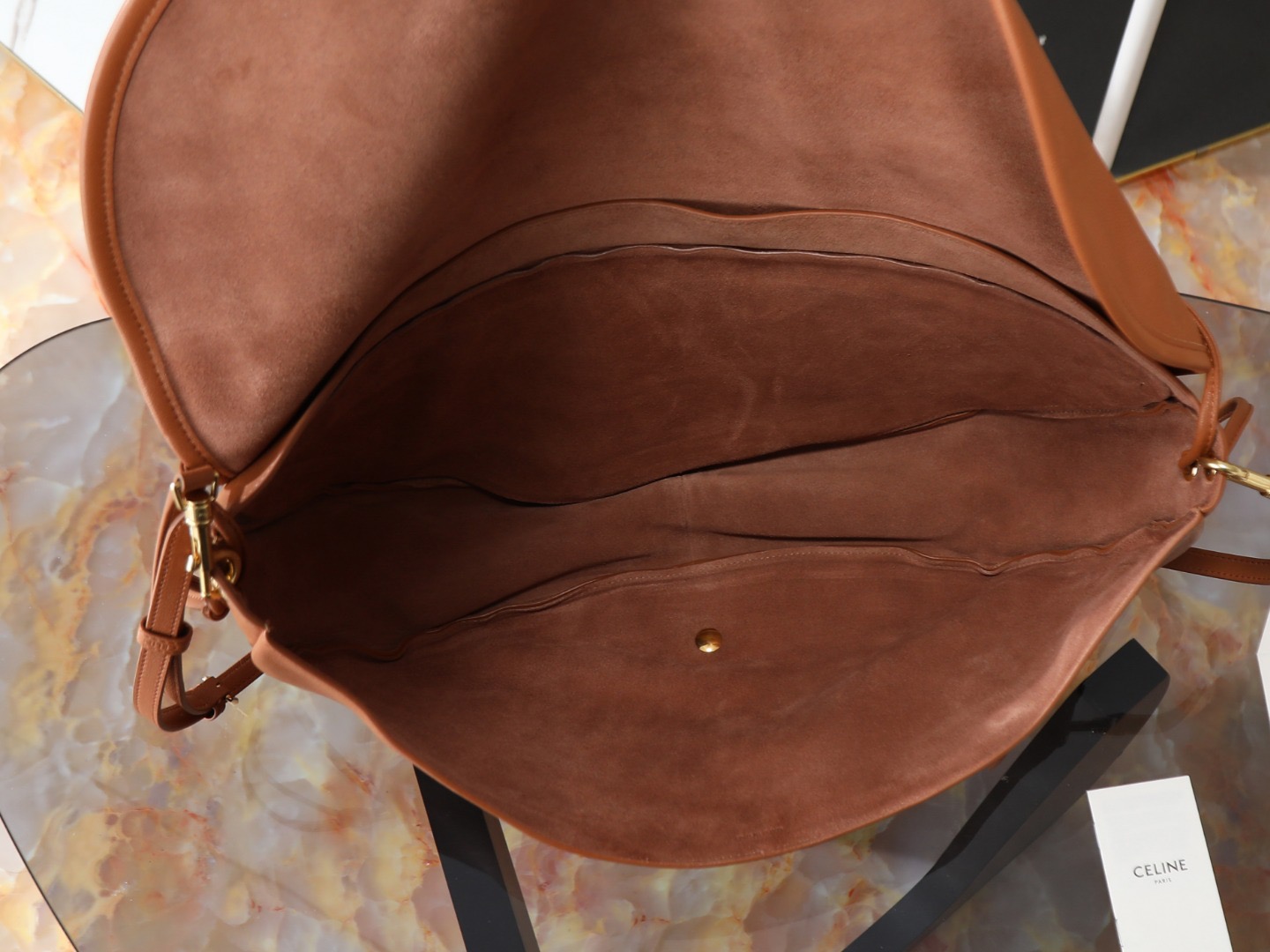 Cel*in Halfmoon Soft Triomphe Bag-46*19*10CM