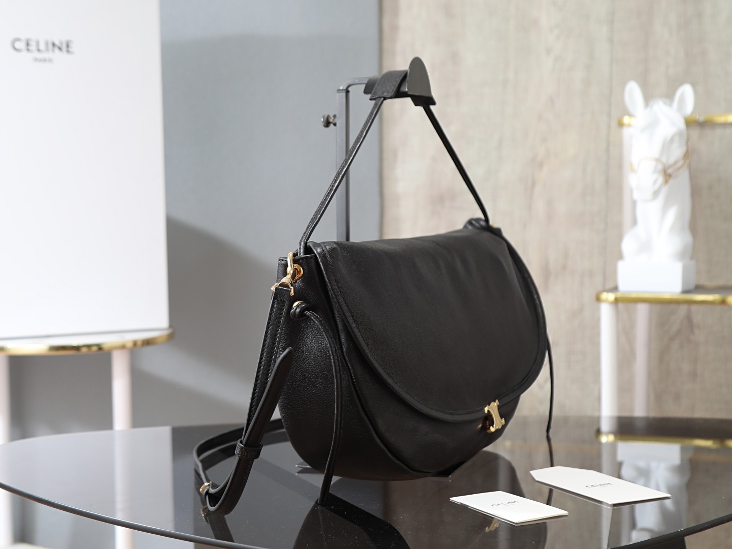 Cel*in Halfmoon Soft Triomphe Bag-46*19*10CM
