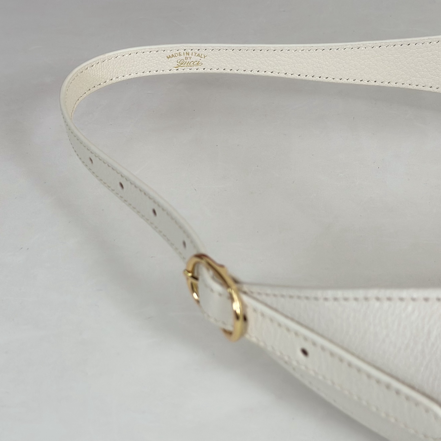 Gvc*1 Jackie Shoulder Bag In White Leather-31.5*21*5CM