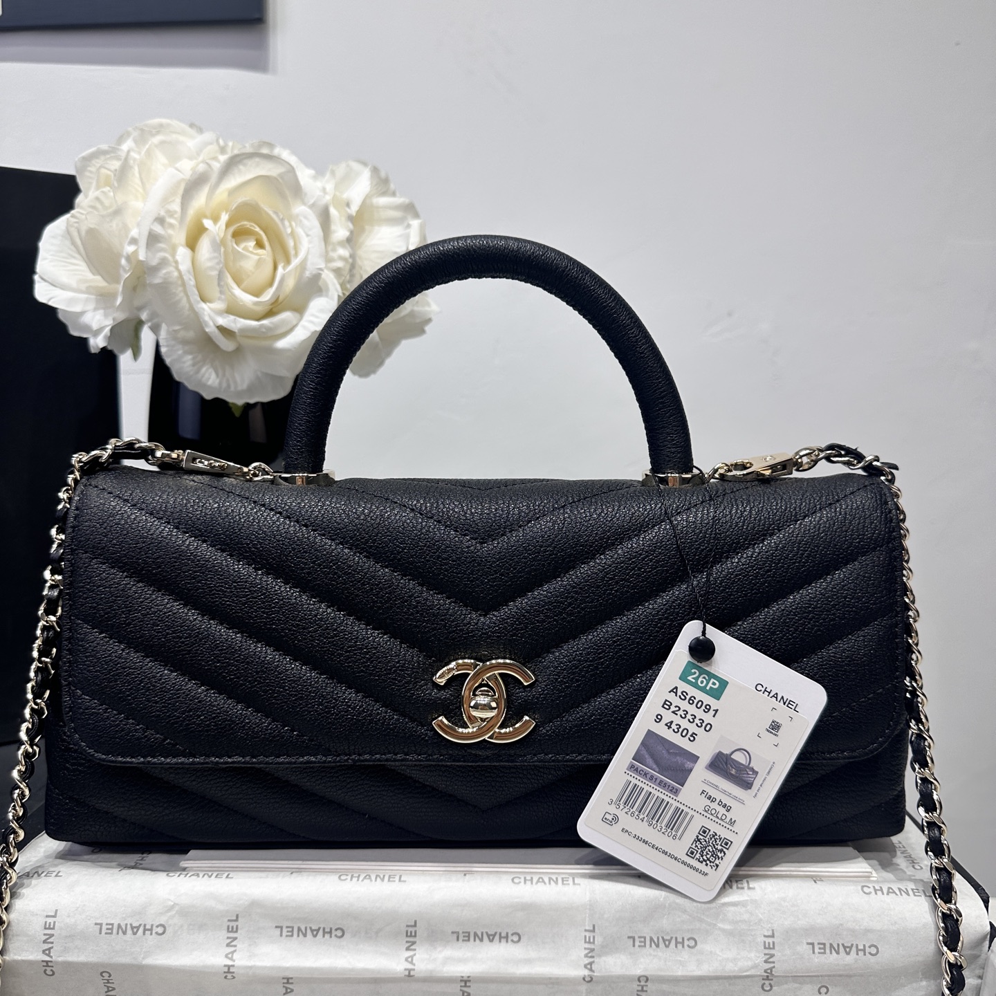 Ch@nel Coco Handle Flap Bag-32CM