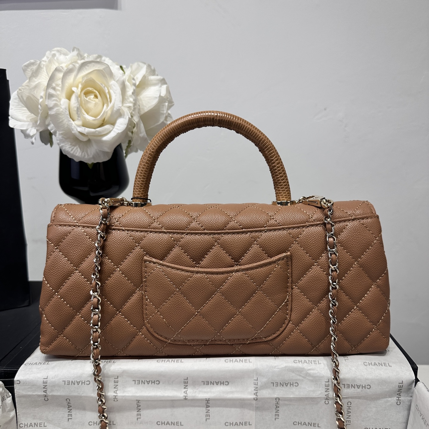 Ch@nel Coco Handle Flap Bag-32CM