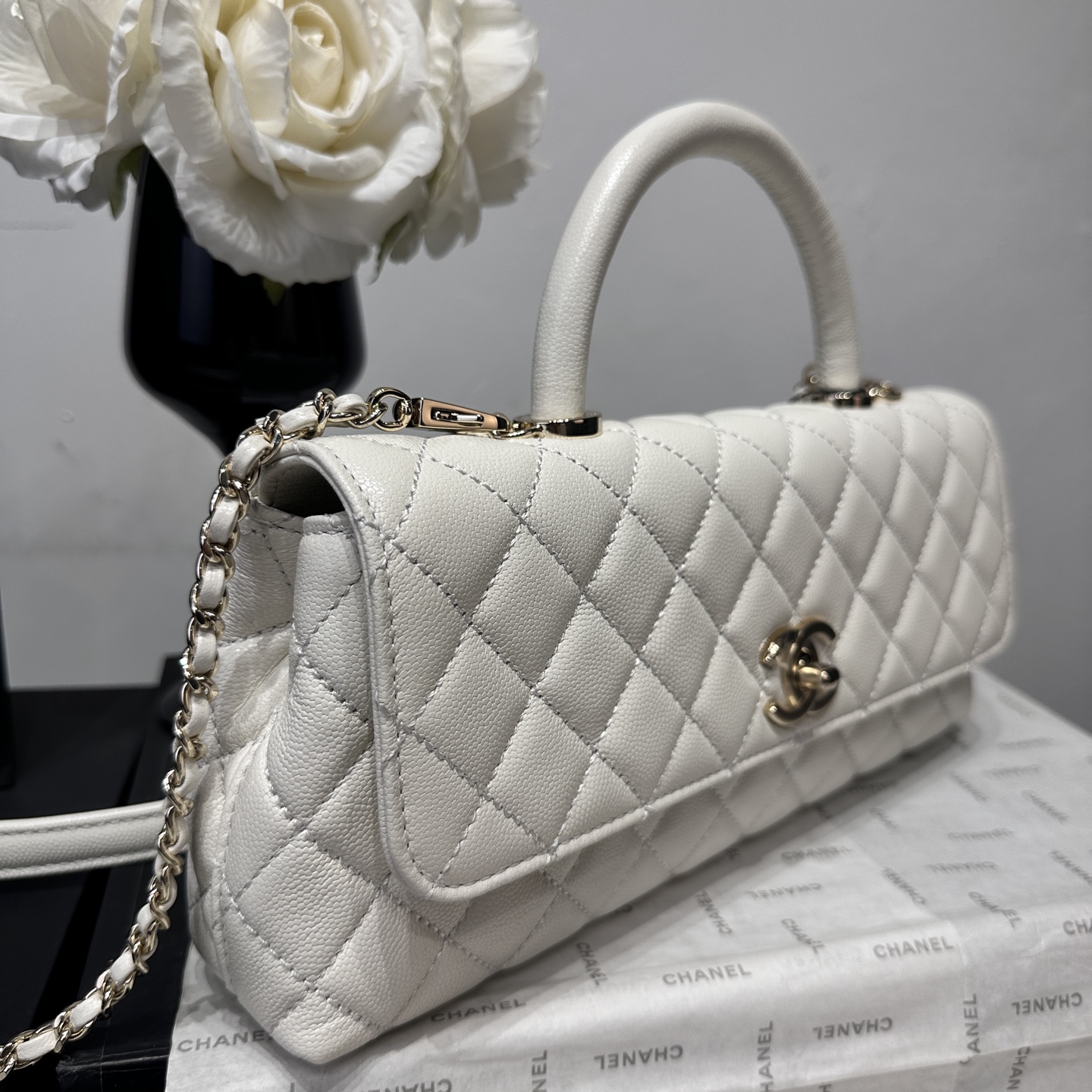 Ch@nel Coco Handle Flap Bag-32CM