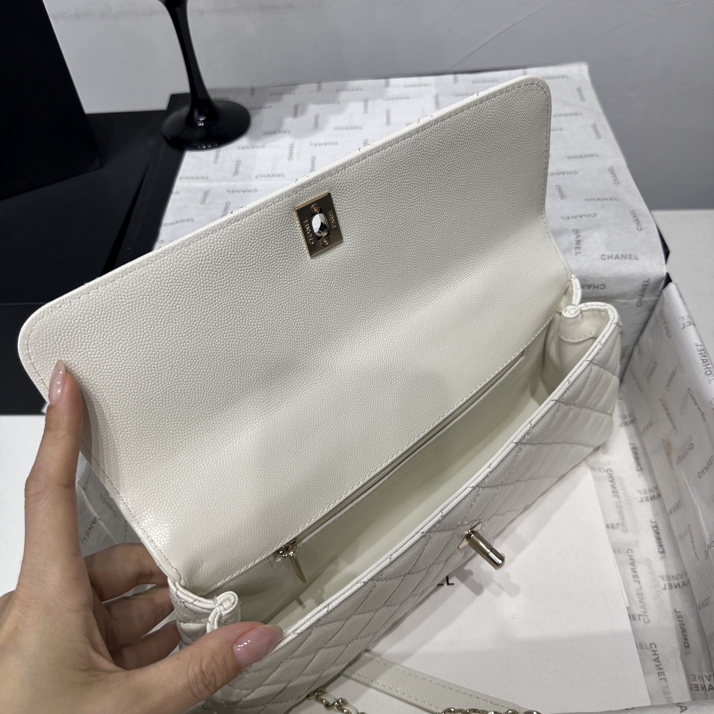 Ch@nel Coco Handle Flap Bag-32CM