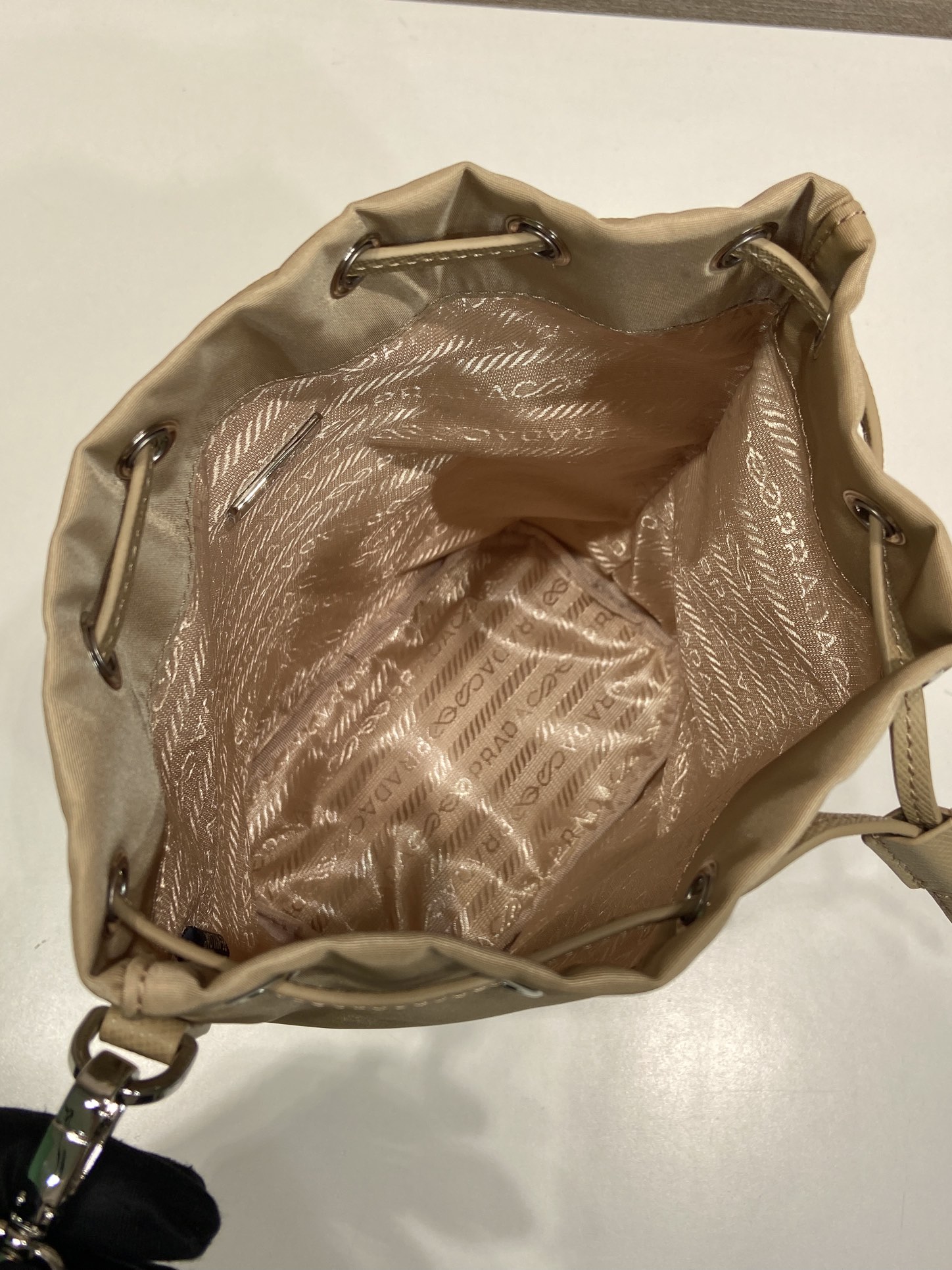 Pra*a Re-Nylon Bucket Bag-1N369-15.5*23*10CM