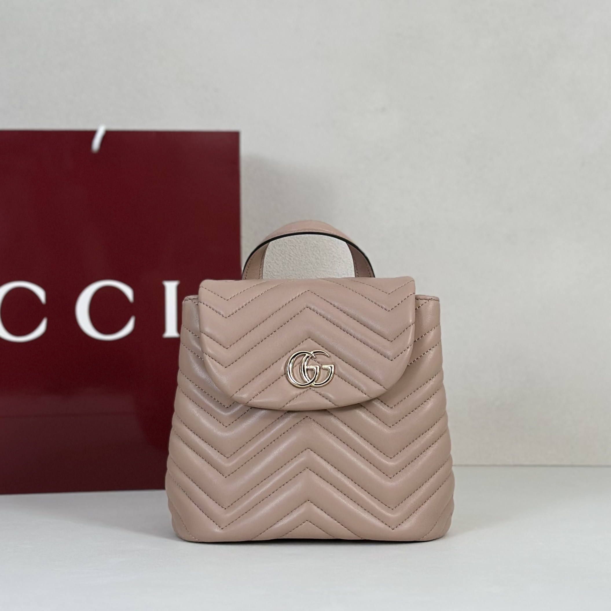 Gvc*1 Mini Marmont Backpack-20*11*18CM