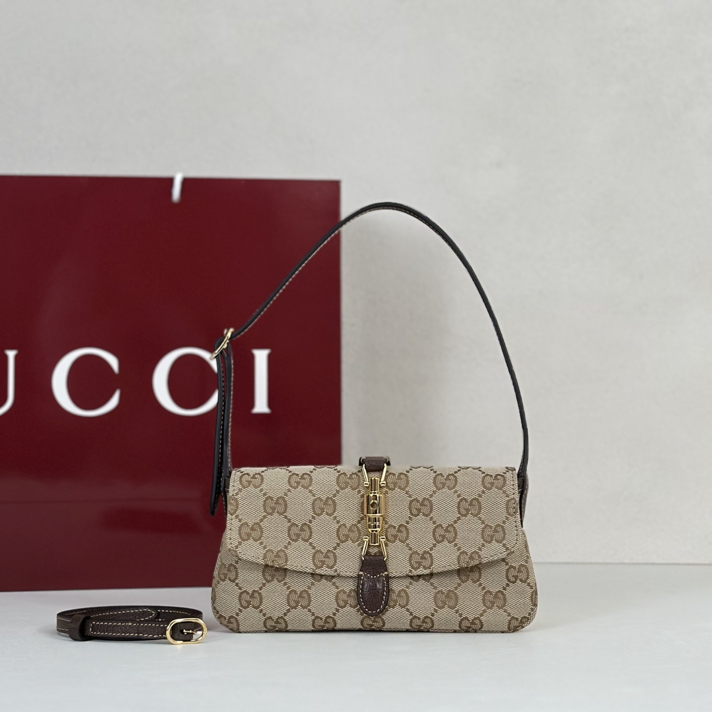 Guc*ci Jackie 1961 Small Sholder Bag-21.5*11.5*2CM