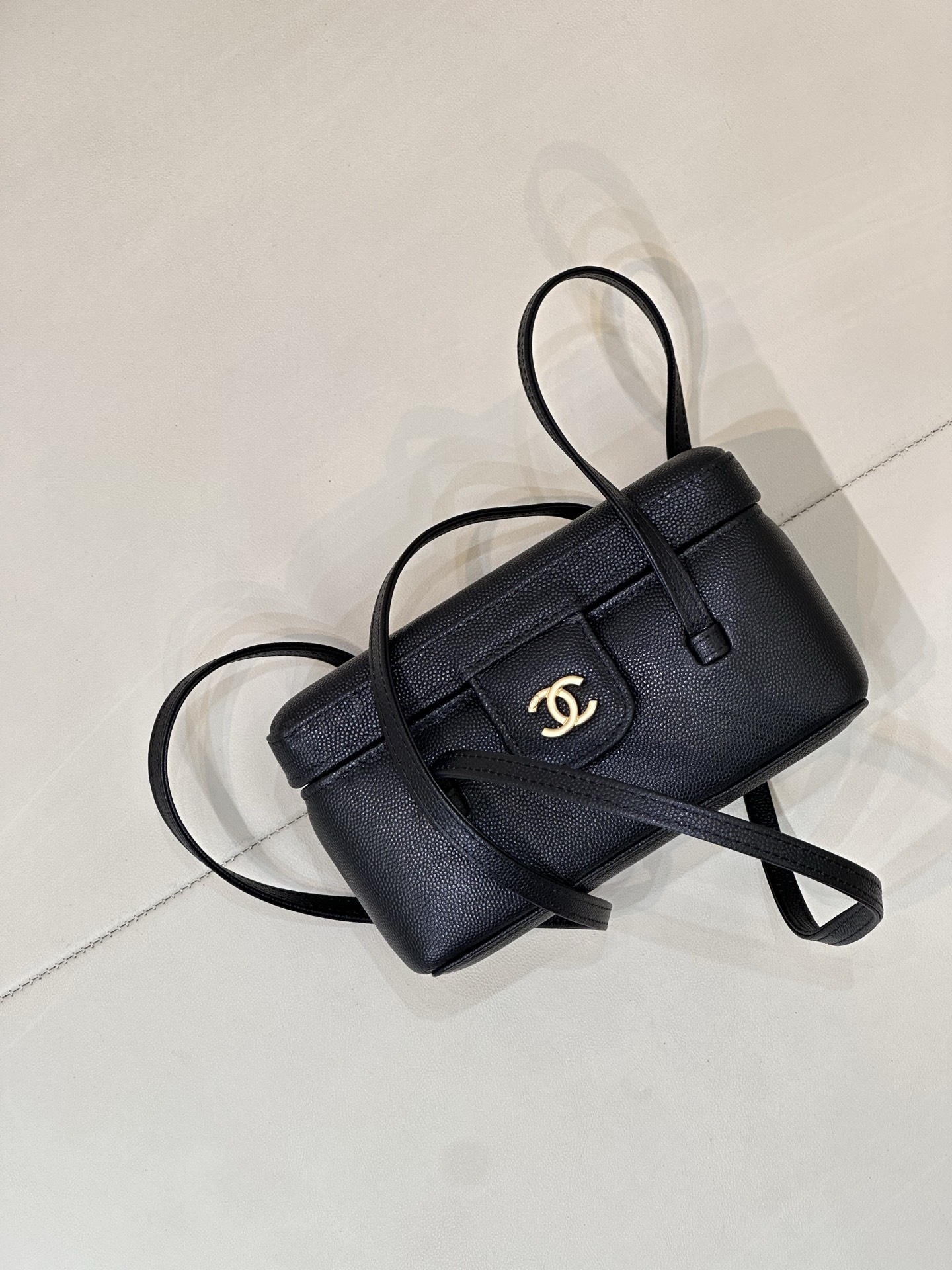 Ch@nel Long Vanity With Leather Strap-19CM