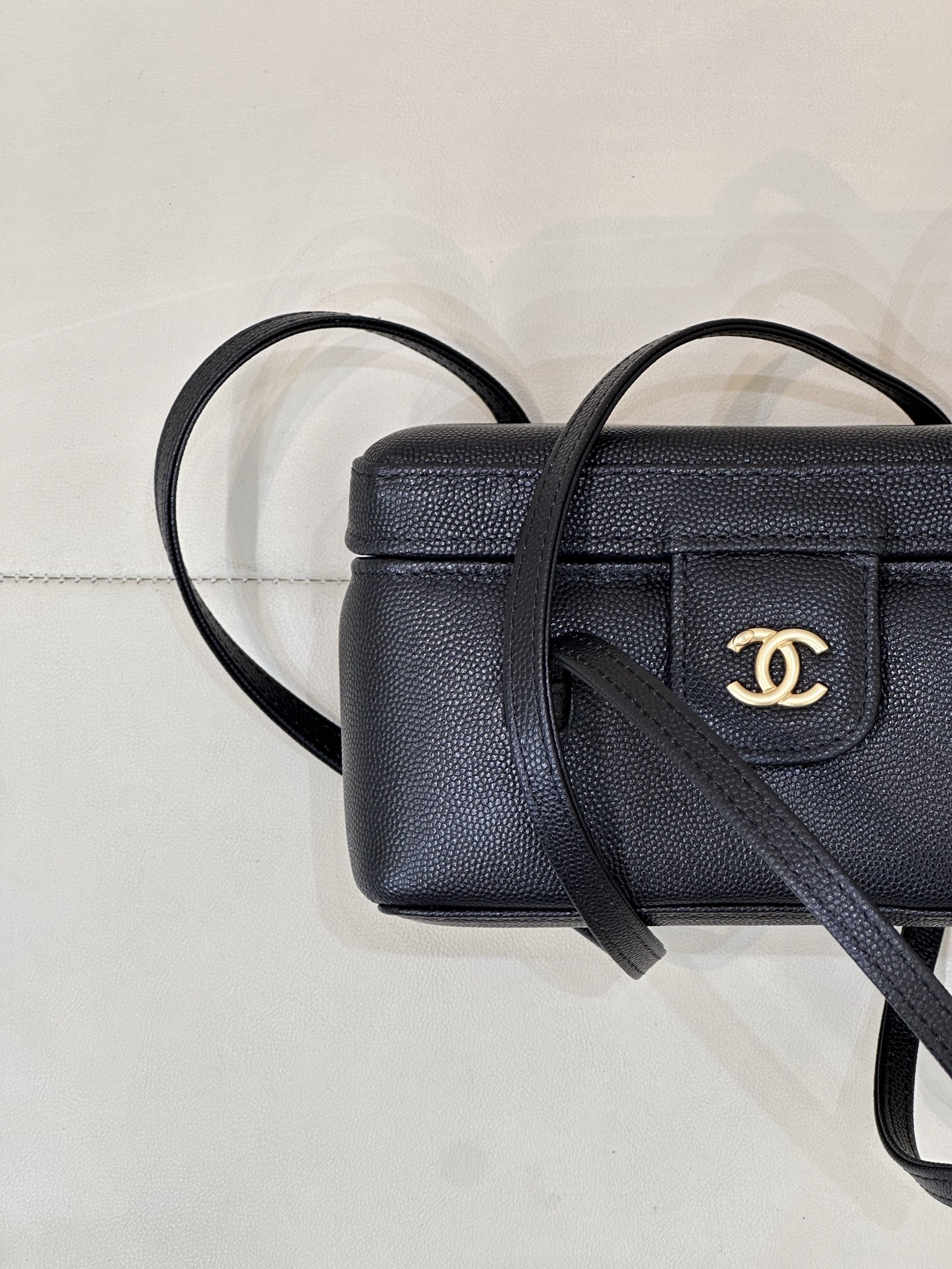 Ch@nel Long Vanity With Leather Strap-19CM