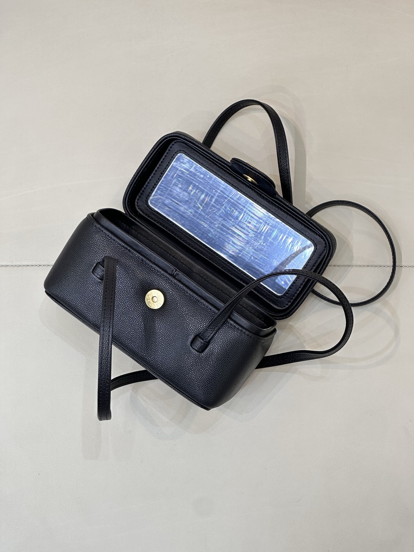 Ch@nel Long Vanity With Leather Strap-19CM