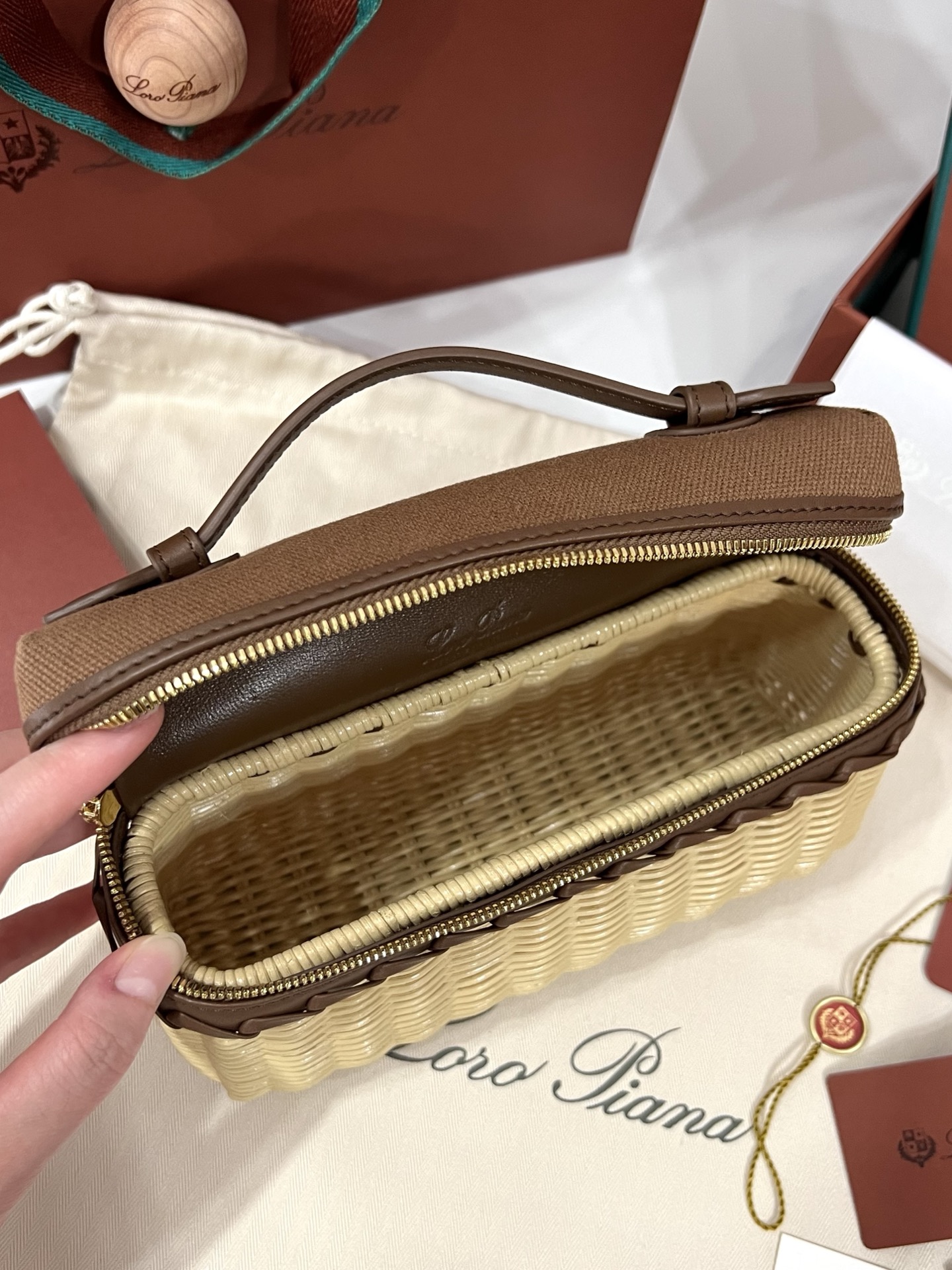 L0r0 P1ana Extra pocket L19 Bag-19*7*12CM