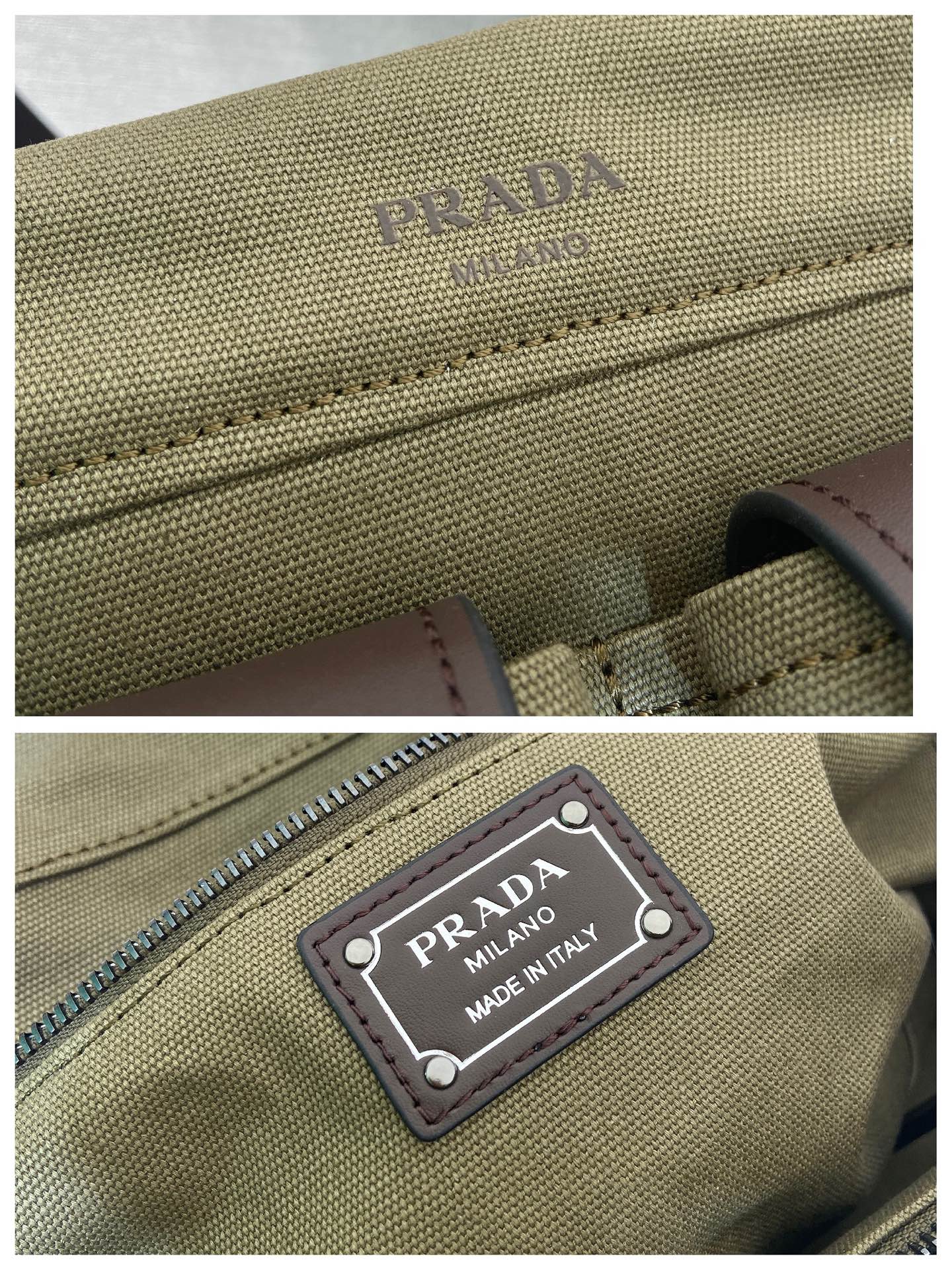 Pra*a Black Pra*a Route Medium Leather Tote Bag-1BG645-30*22*15CM