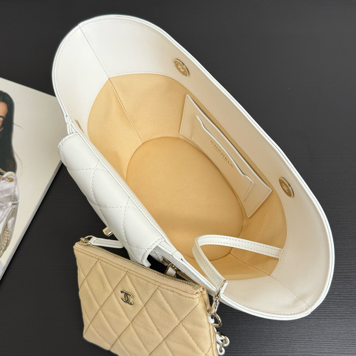 Ch@nel Small Shopping Tote Bag-34*17*12.5CM
