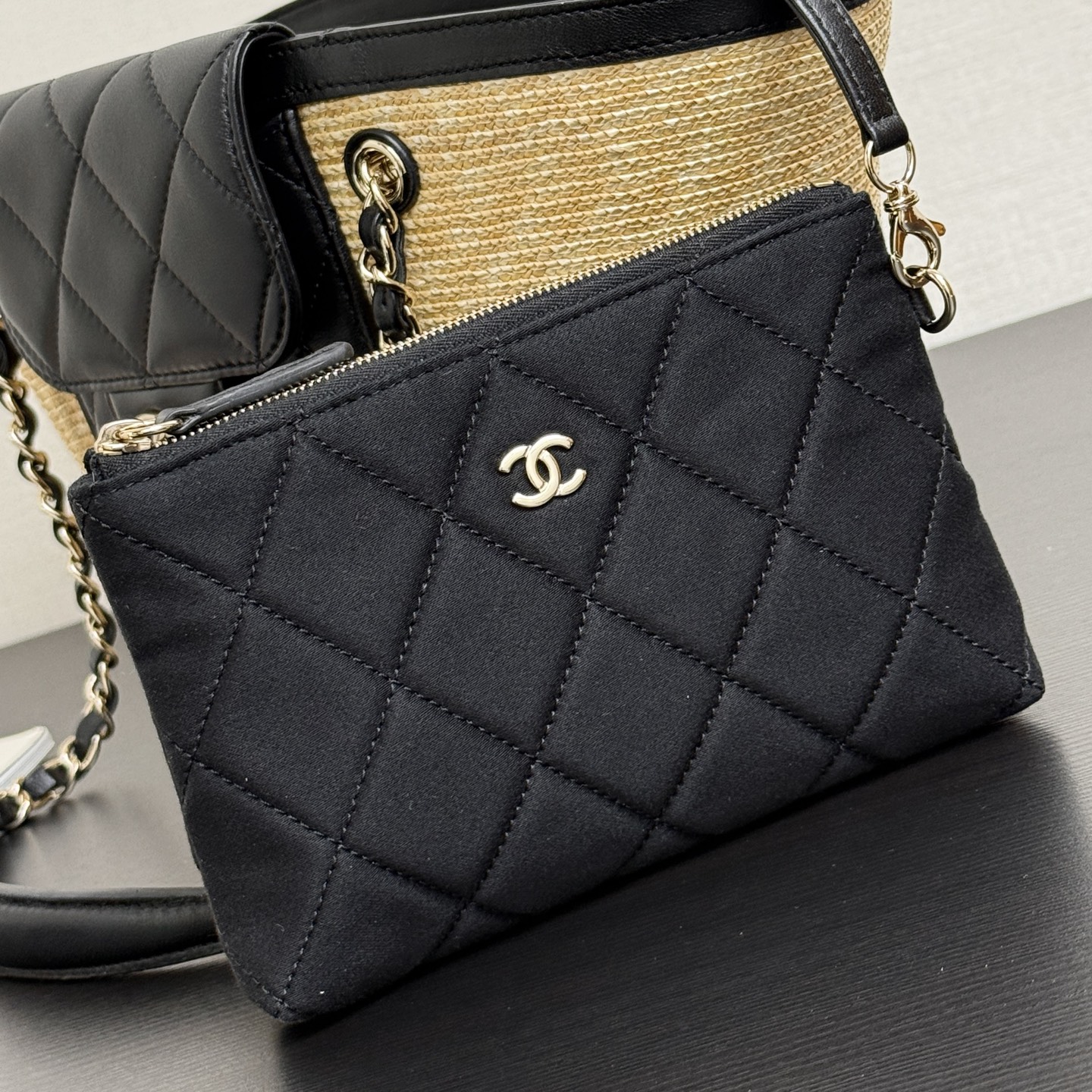 Ch@nel Small Shopping Tote Bag-34*17*12.5CM