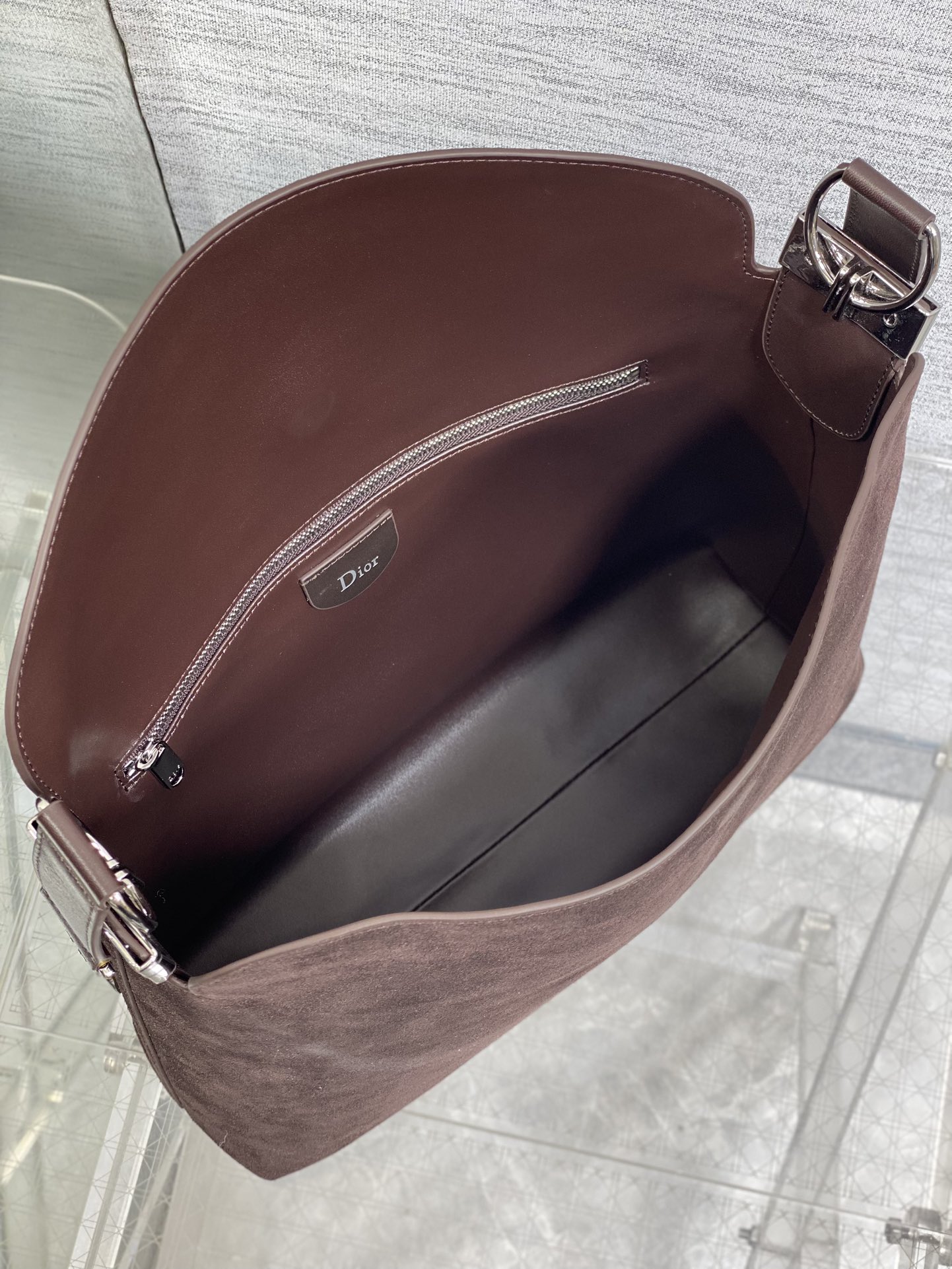Diro 2026ss Chrustian Hobo Bag(Silver)-28*24*8CM/33*27*9CM/39*29*11CM
