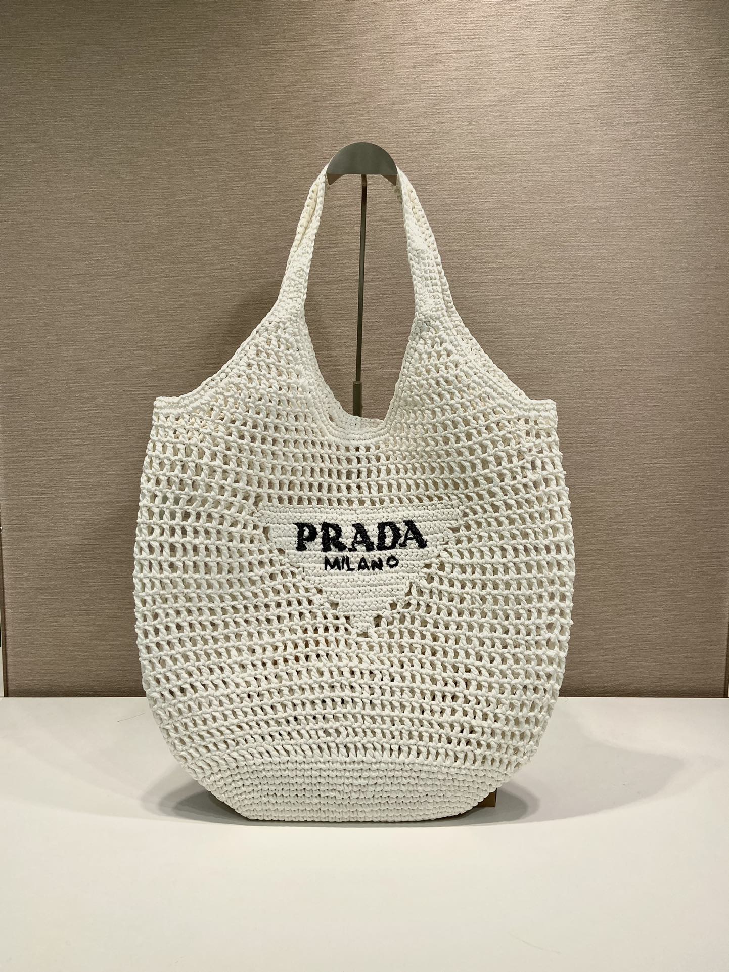 Pra*a Raffia Hobo -Handbags-1BG424-39*34*53CM
