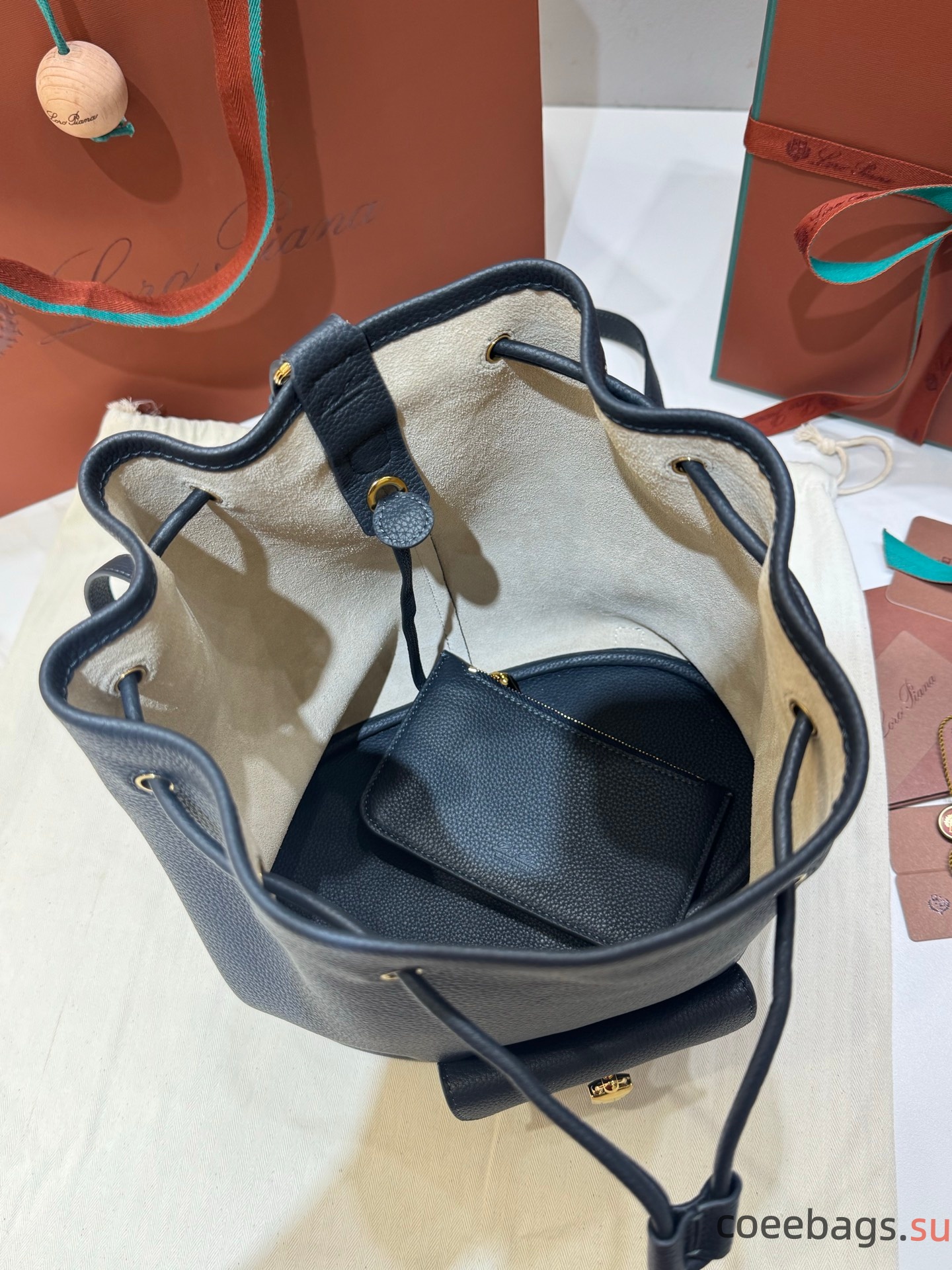 L0r0 P1ana Extra Drawstring L27 Backpack-25x 27x14CM