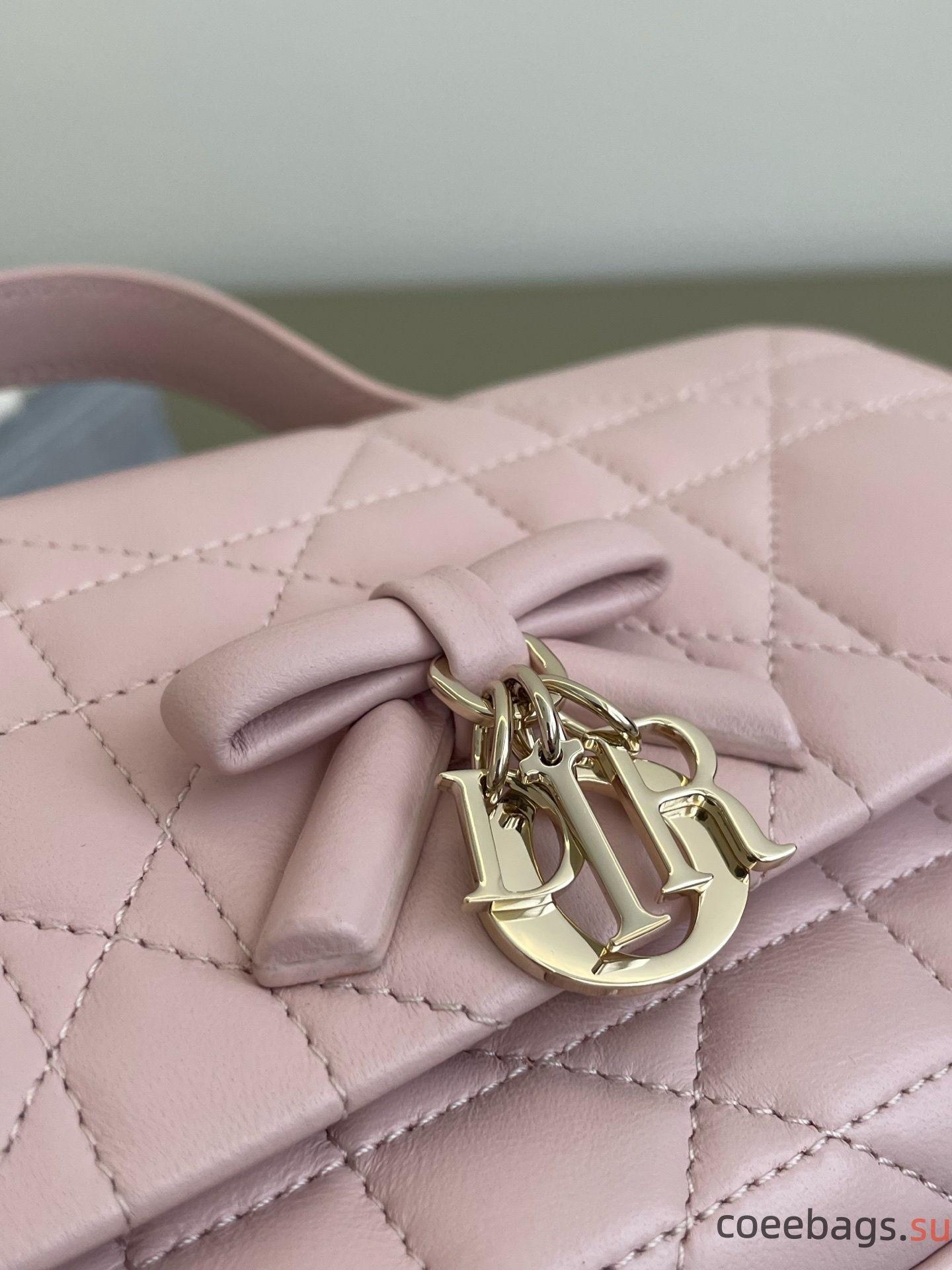 Di*or My Tender Top Handle Mini Bag Rose Tendre Macrocannage-21*7*11.5CM