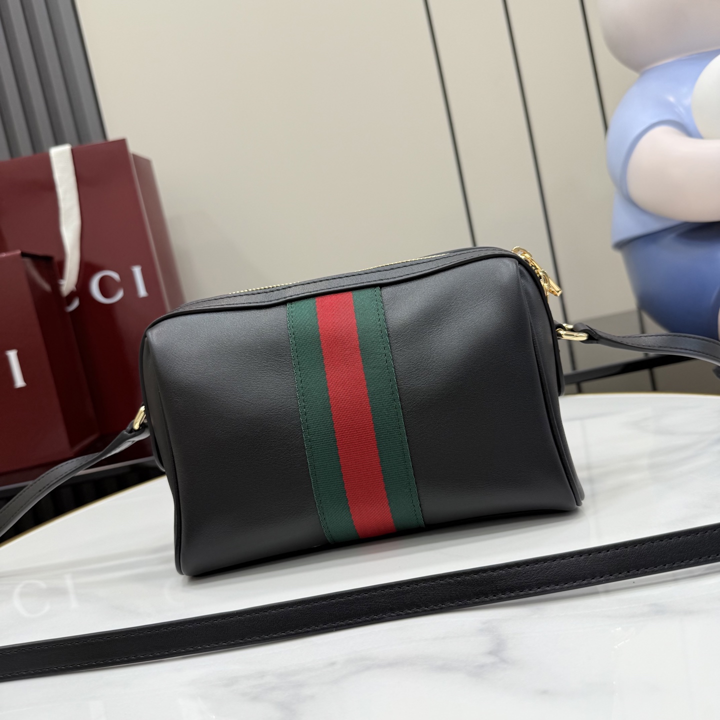 G*ucci Gvc*1 Horsebit Web Small Camera Bag -22*13.5*9CM