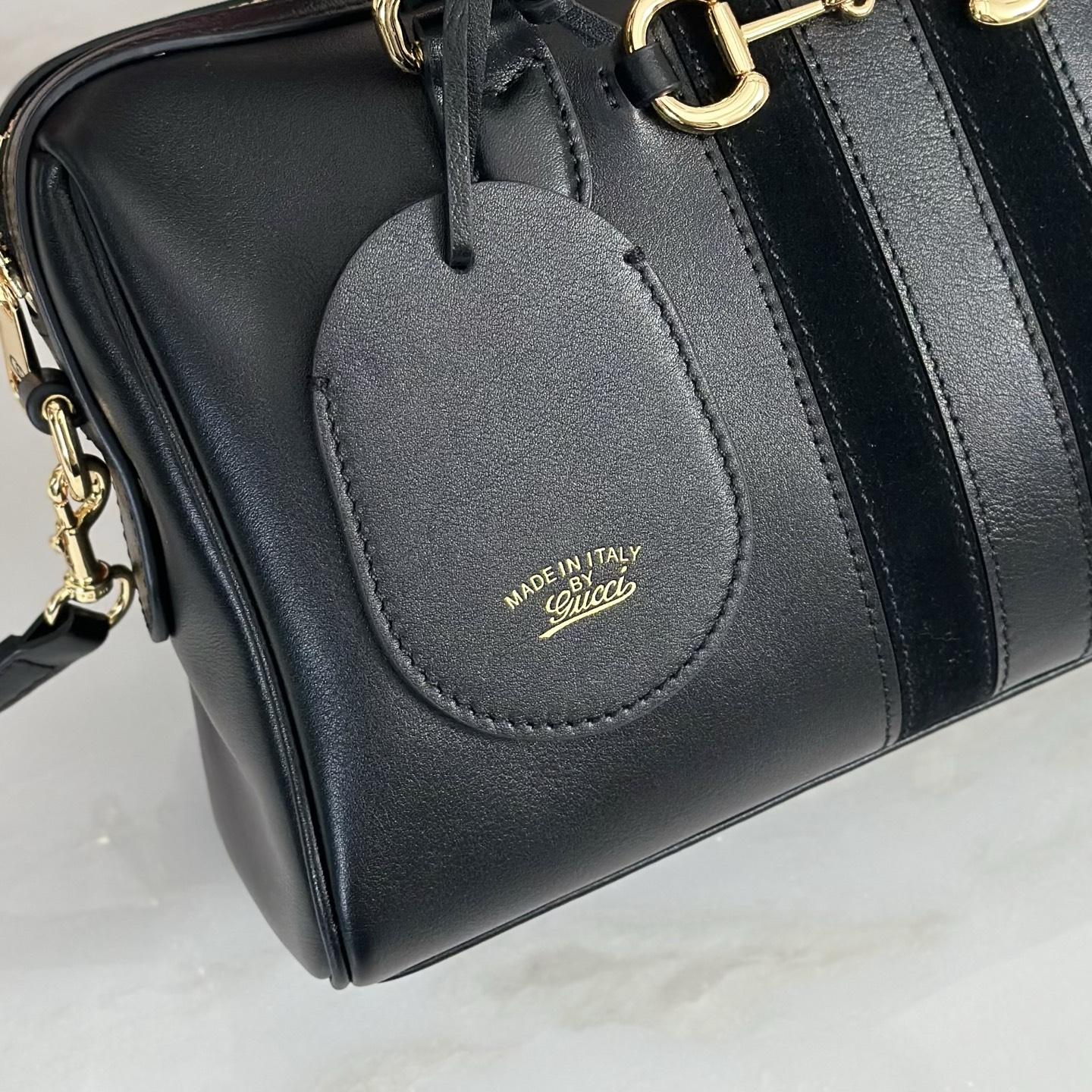 Gvc*1 Borsetto Medium Soston Bag In Black Leather-28*15*10CM