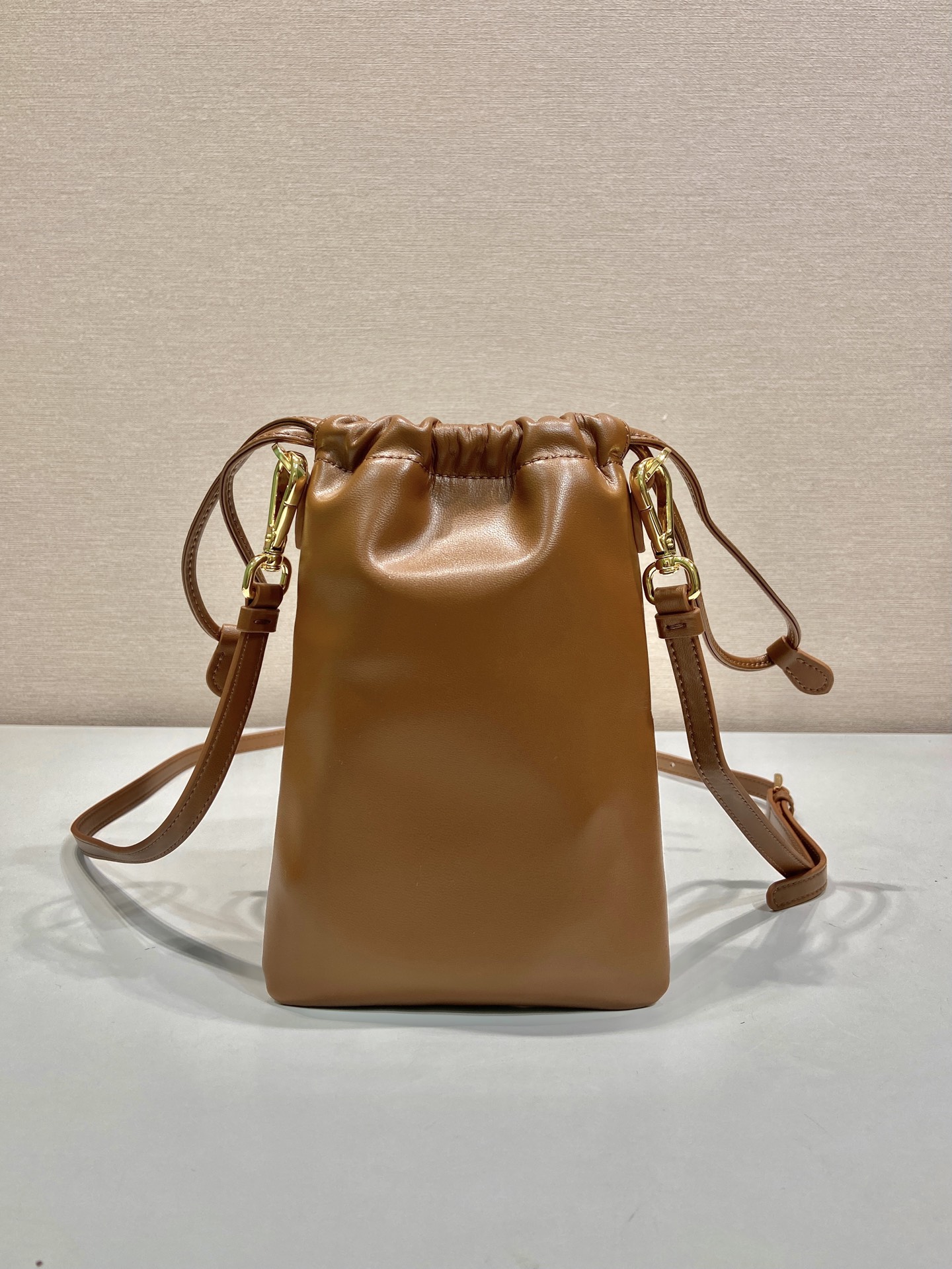 Pra*a leather Phone Bag-1MS017-14*20CM