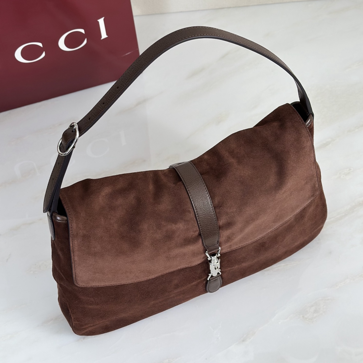 Gvc*1 Jackie Flap Large Crossbody Bag-43*29*5CM