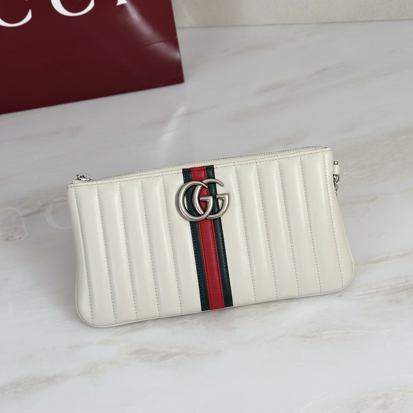 Gv*c* GG Marmont Pouch With Strap-26*13*1.5CM