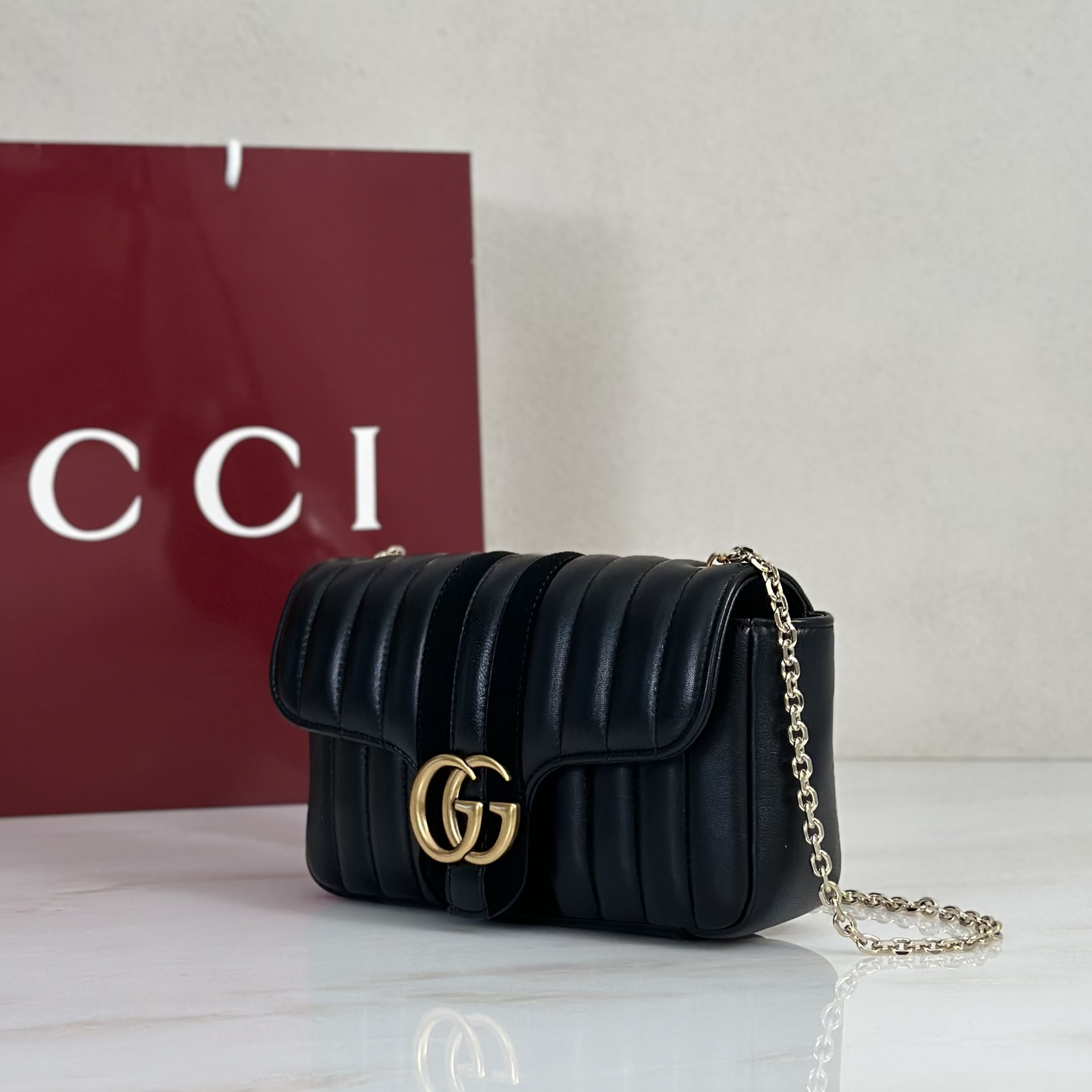 Gv*c* Jetset GG Marmont Medium Shoulder Bag -20.5*11.5*6CM