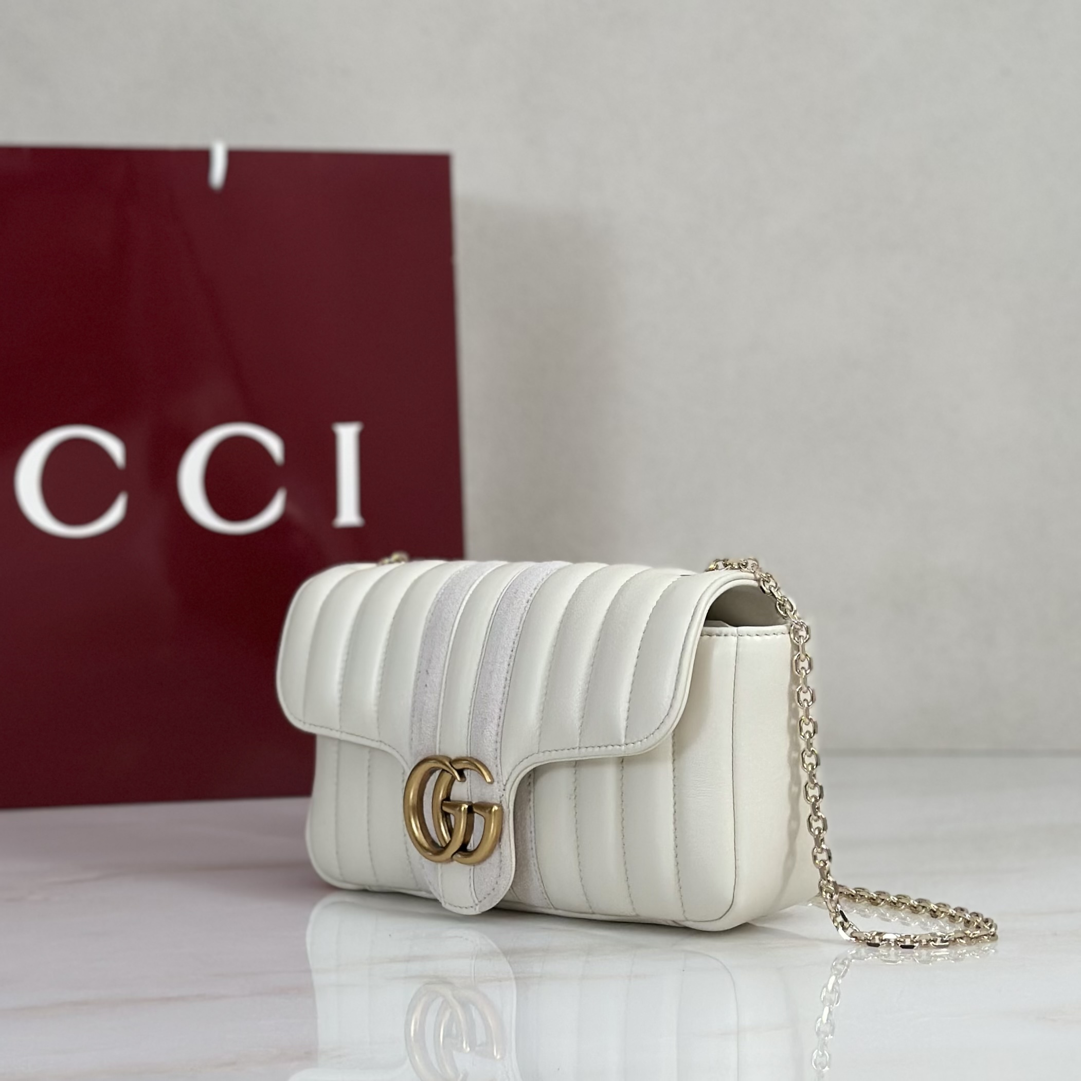 Gv*c* Jetset GG Marmont Medium Shoulder Bag -20.5*11.5*6CM