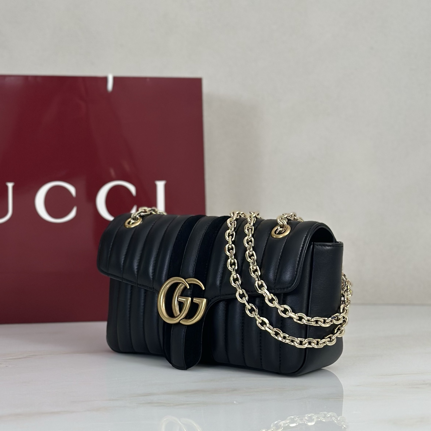 Gv*c* Jetset GG Marmont Shoulder Bag -26*15*7CM