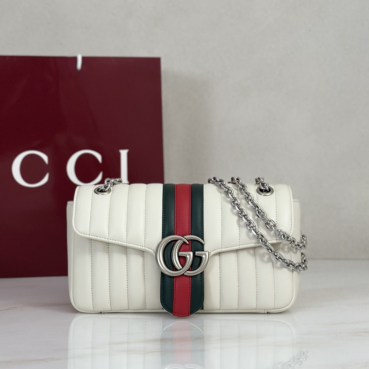 Gv*c* Jetset GG Marmont Shoulder Bag -26*15*7CM